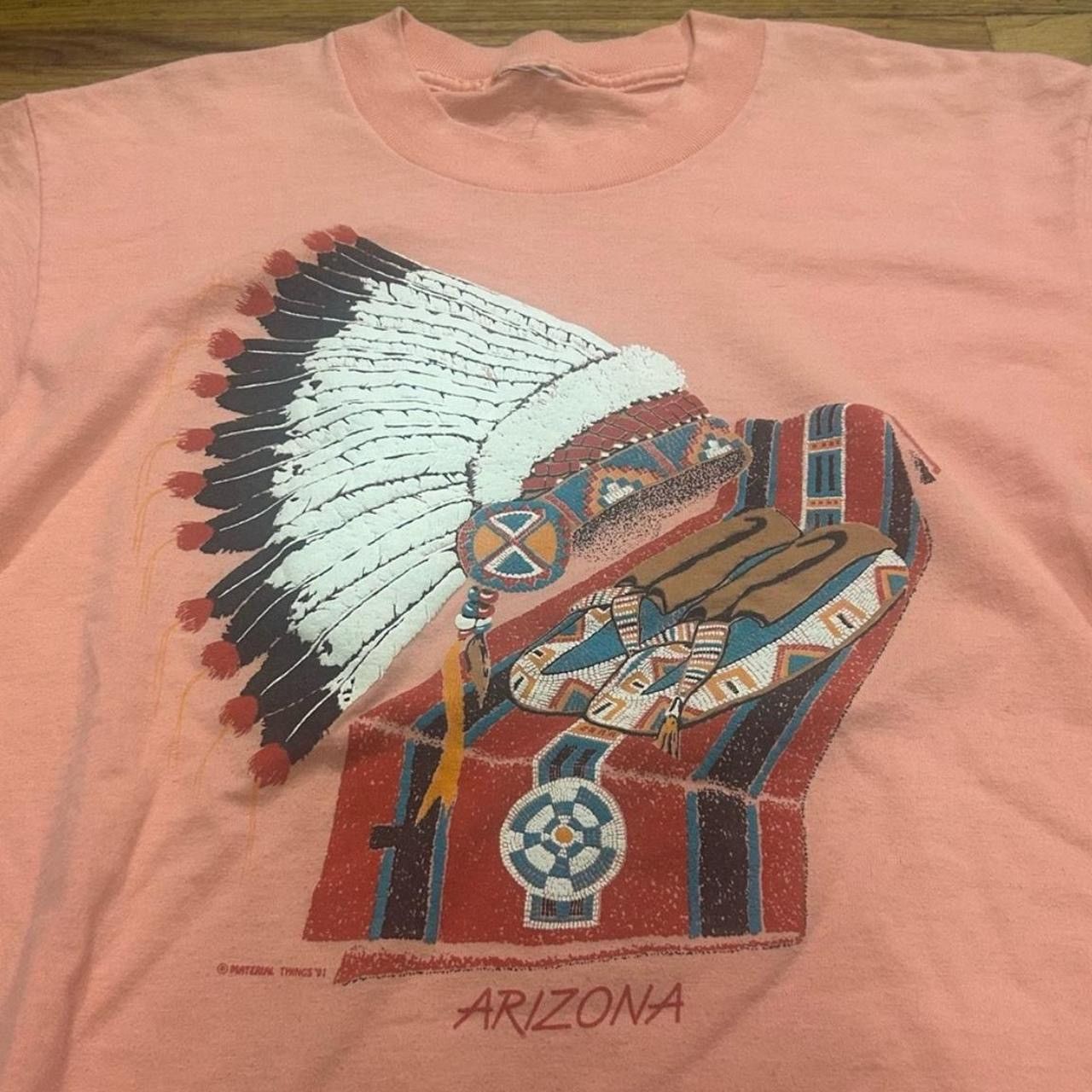 Vintage Vintage 1991 Arizona Native American Tee Size US XL / EU 56 / 4 - 2 Thumbnail