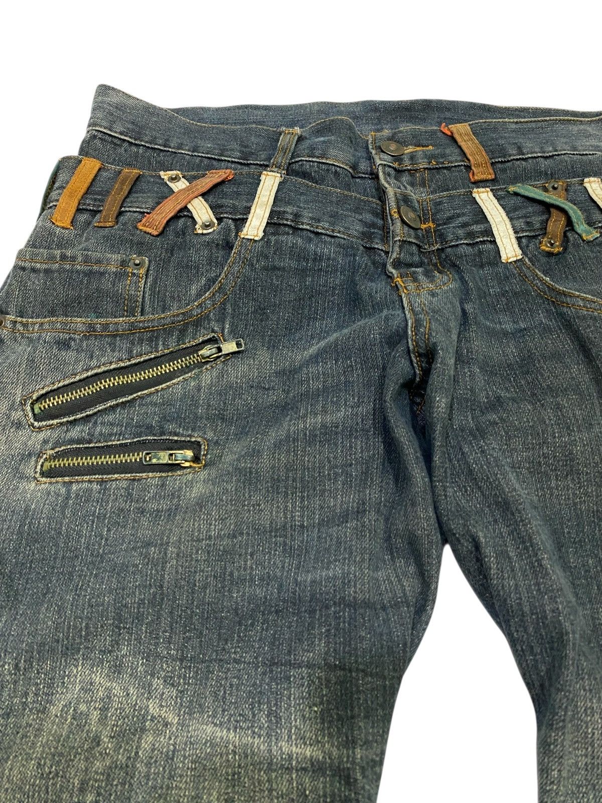 Japanese Brand Japanese Brand X Agate label ppfm style double knee jeans Size US 34 / EU 50 - 4 Thumbnail