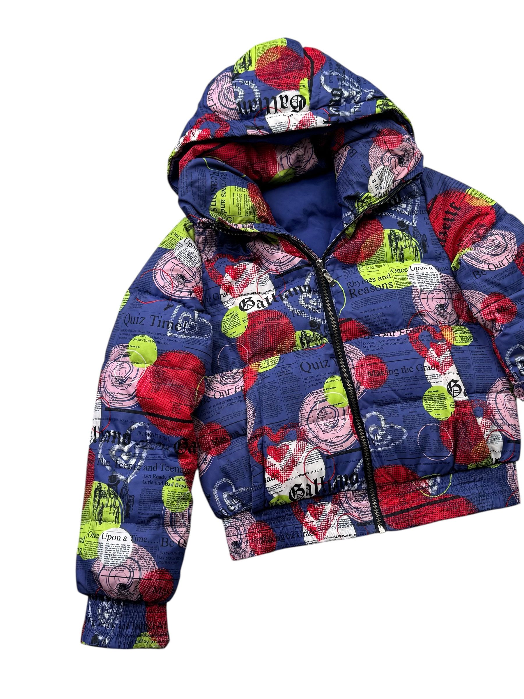John Galliano Galliano Gazette Vintage Down Puffer Cropped Jacket D10 Size S / US 4 / IT 40 - 2 Thumbnail