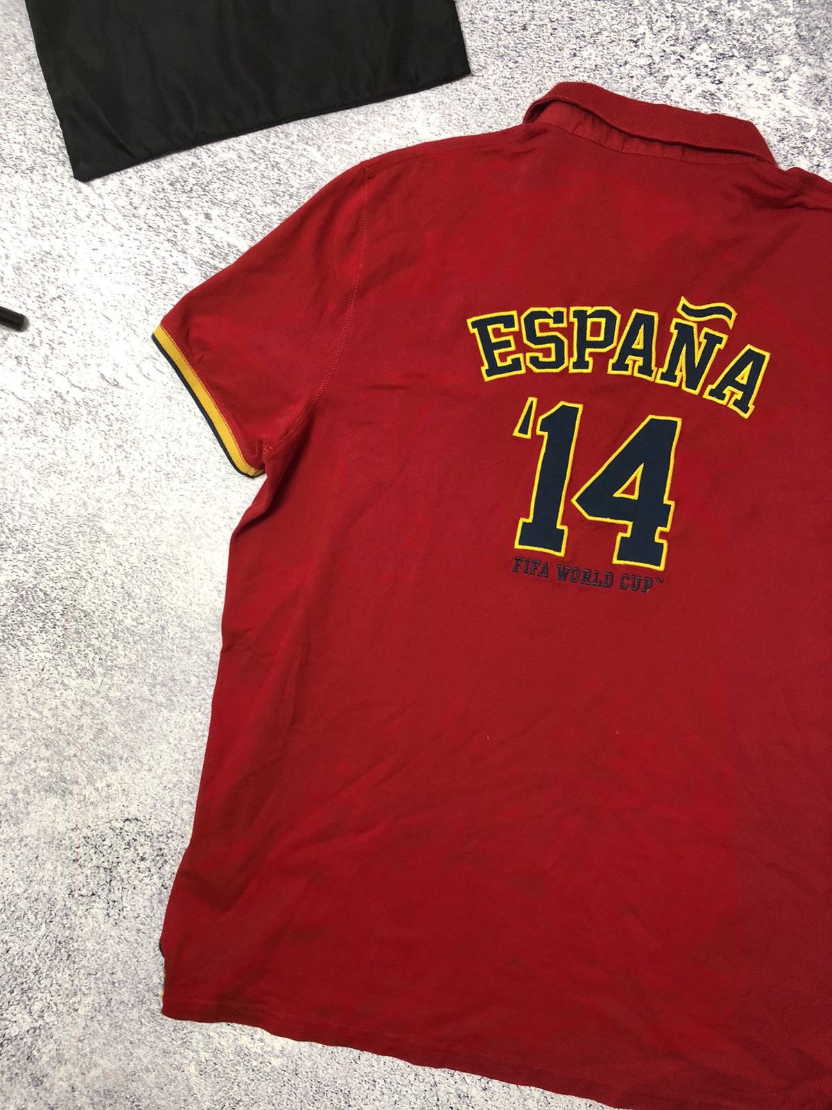 Vintage Vintage soccer jersey Polo Espana FIFA World Cup Brazil y2k Size US XXL / EU 58 / 5 - 6 Thumbnail