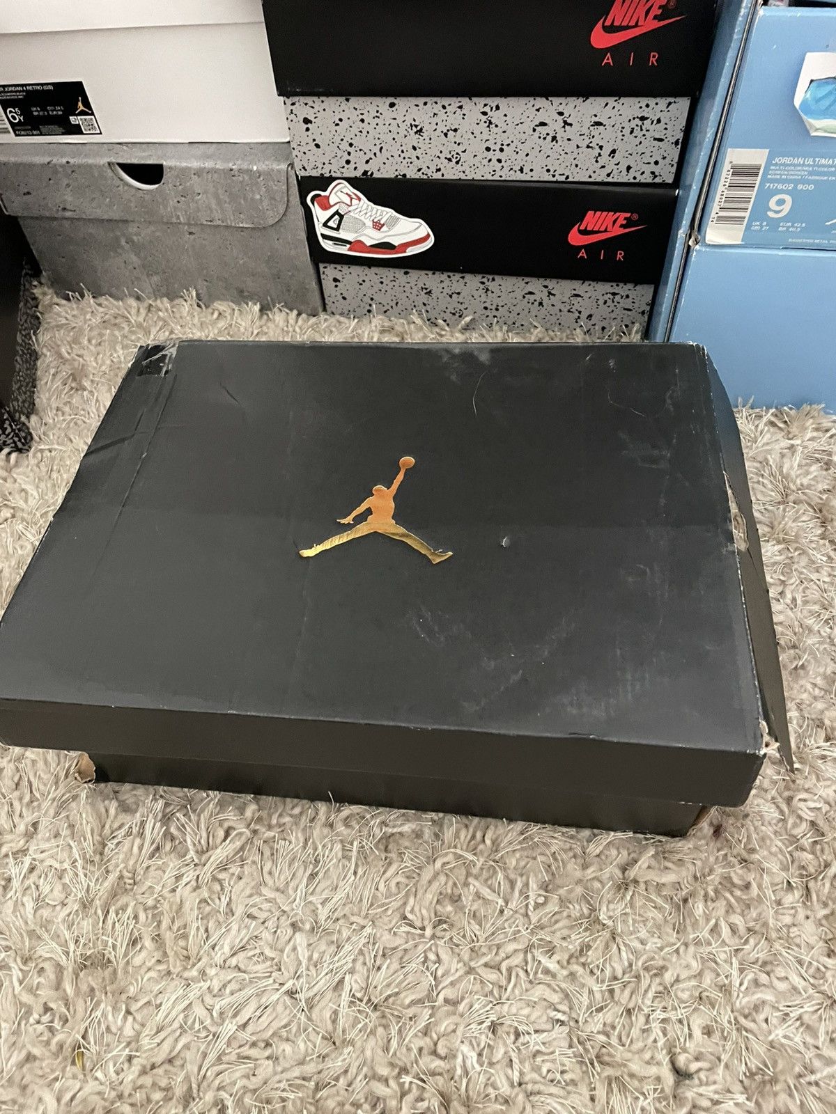 Jordan Brand Jordan 1 Mid Black Gym Red Size US 6.5 / EU 39-40 - 9 Thumbnail