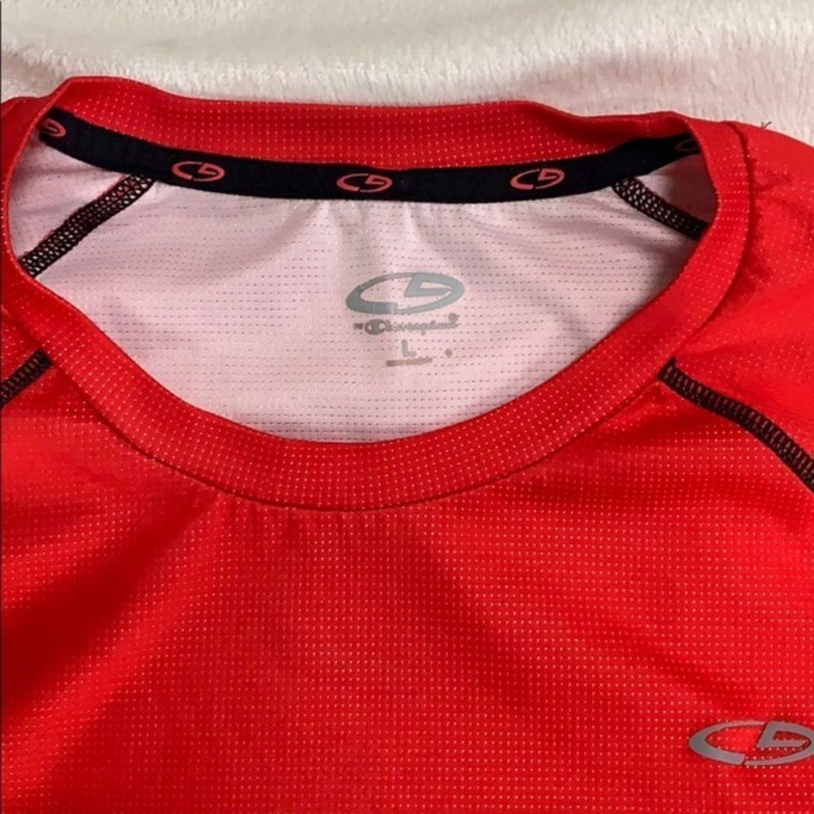 Champion Champion Red Technical Crewneck T-Shirt | Sz L Size US L / EU 52-54 / 3 - 3 Thumbnail