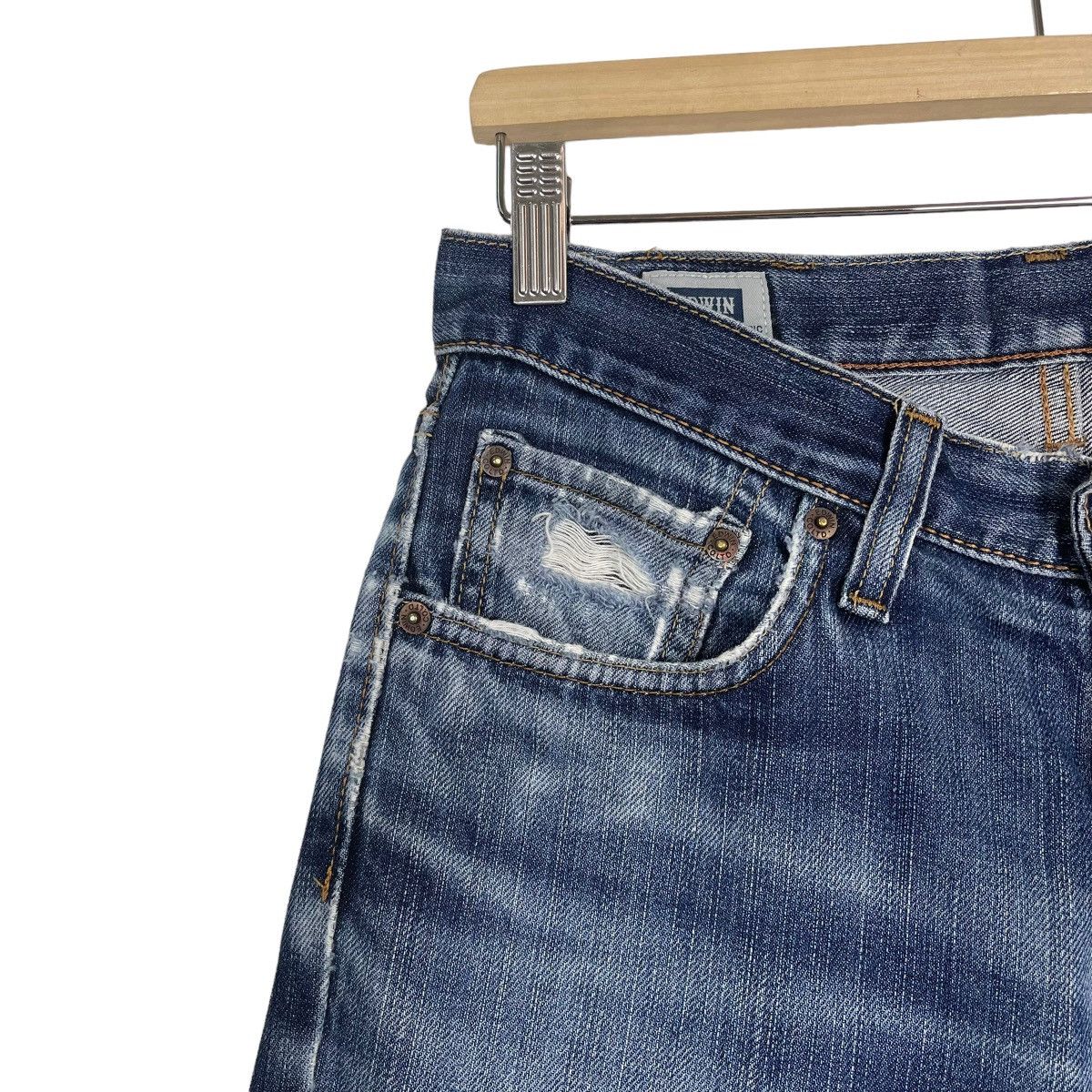 Edwin EDWIN FLARE JEANS ZIPPER FLY DENIM Size US 32 / EU 48 - 10 Thumbnail