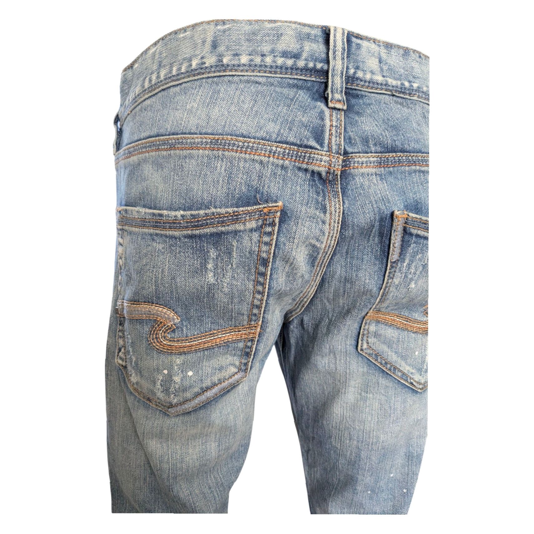 Silver Jeans Co. Silver Jeans Co. Eddie Jeans W31 L32 Blue Denim Relaxed Fit Straight Leg Mens XS? Size US 31 - 3 Thumbnail