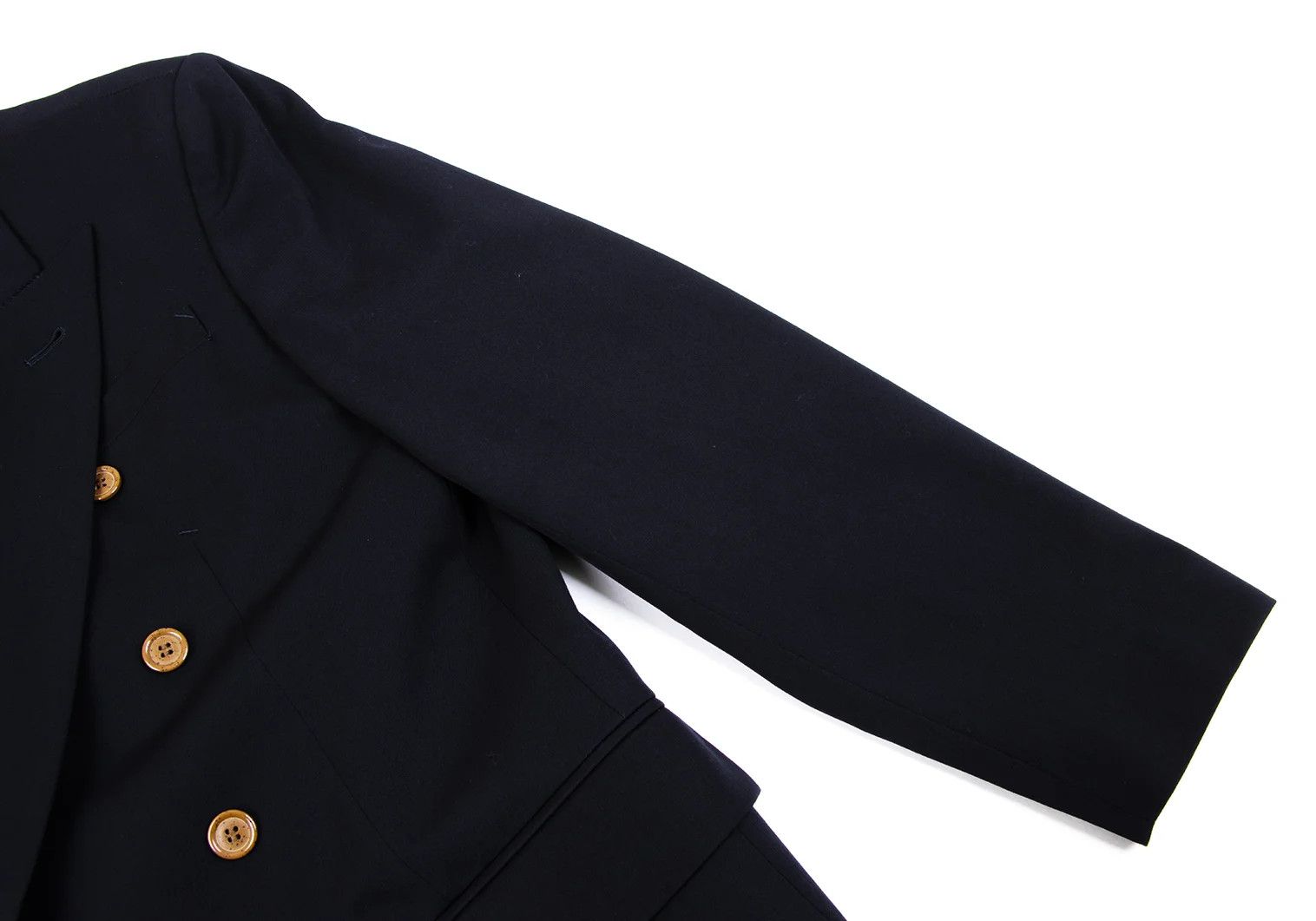 Jean Paul Gaultier Double-Breasted Jacket with Kanji Print in Navy 48 Size US M / EU 48-50 / 2 - 8 Thumbnail