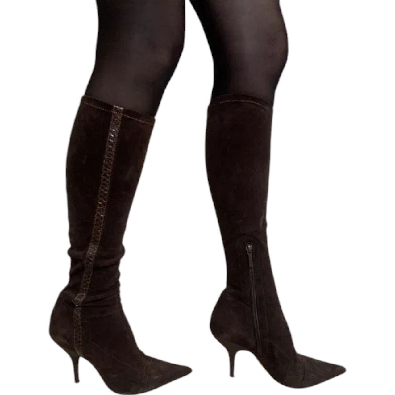 Other Brown suede leather boots brand SHY US sz 6.5 / Eur sz 37 Size US 6.5 / IT 36.5 - 2 Thumbnail