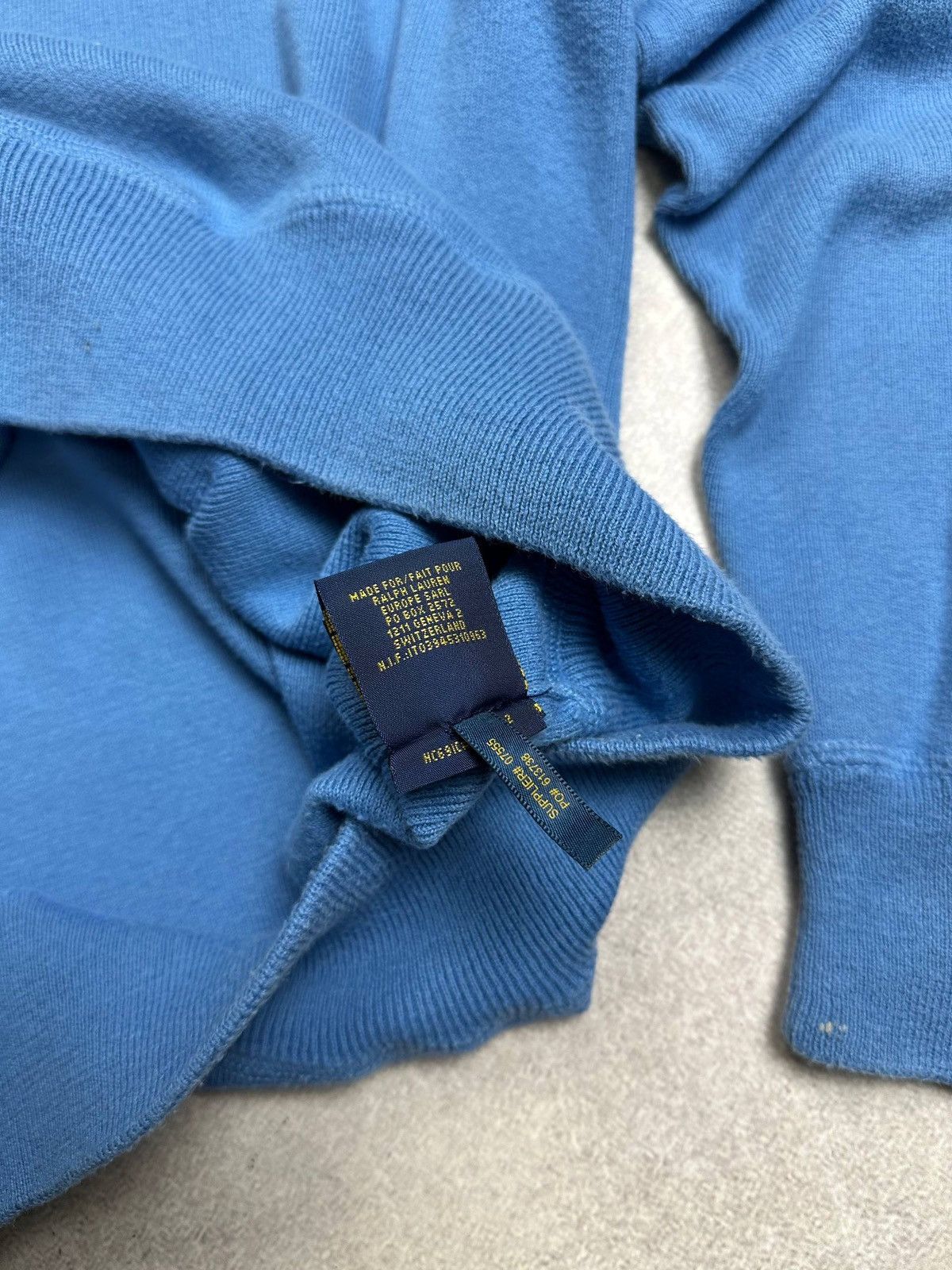 Polo Ralph Lauren Vintage Polo Ralph Lauren RRL Blue Mens Knit Sweater Rare L Size US L / EU 52-54 / 3 - 8 Thumbnail