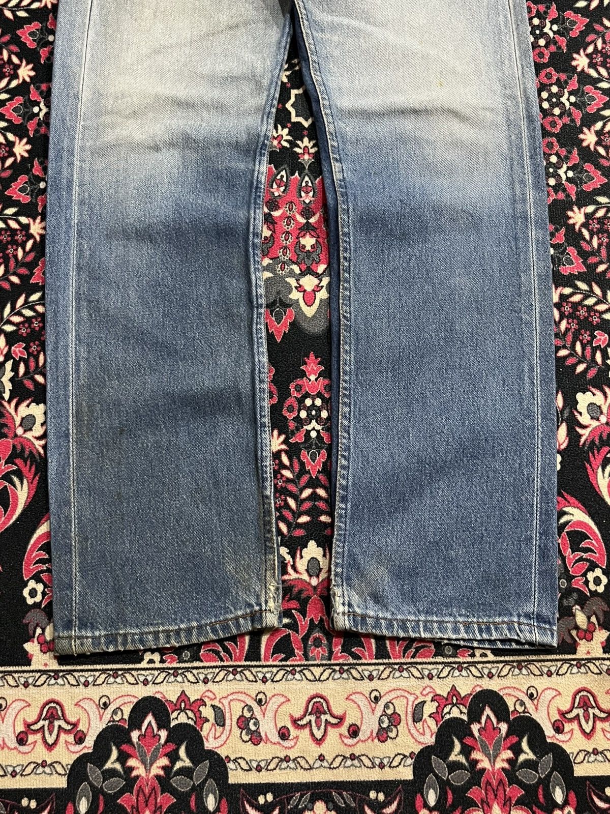 Levi's Vintage 80s Levi’s 501xx Made in Usa Blue Washed Jeans Size US 29 - 12 Thumbnail