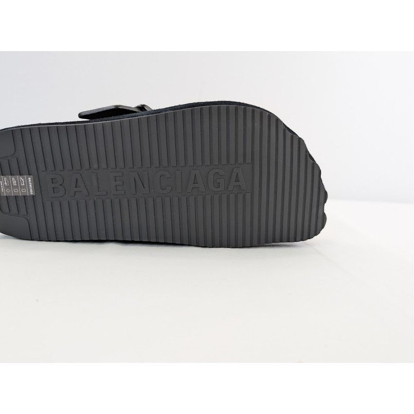 Balenciaga o1rshd1 Q:2 / Sunday Mule Slip On Sandals in Black Size US 9 / EU 42 - 12 Thumbnail