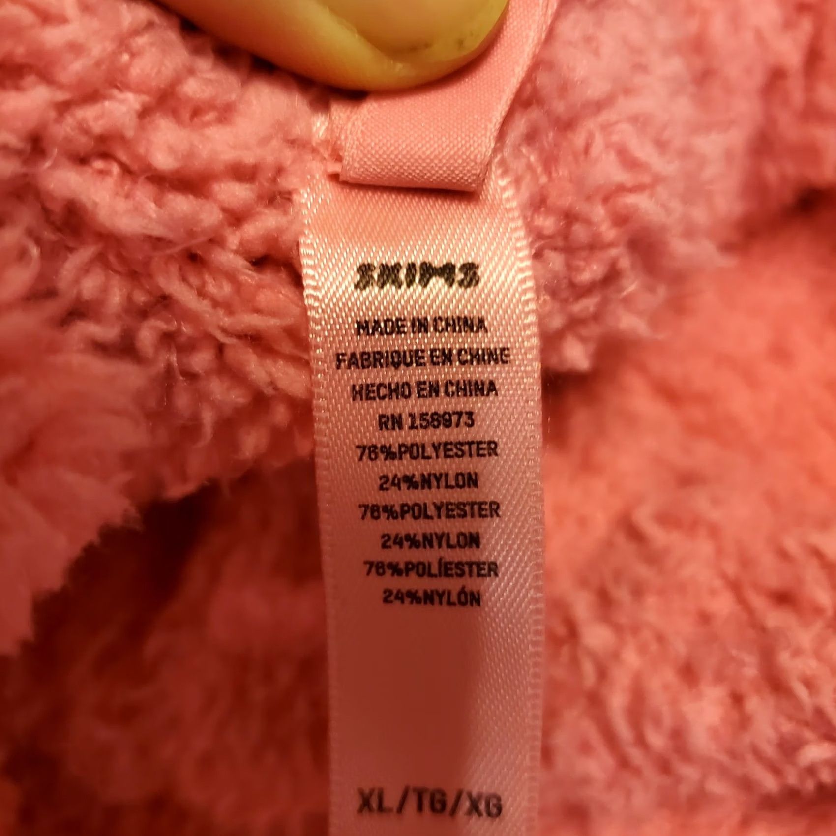 SKIMS Skims Pink Teddy Fleece Jogger Lounge Pants Sweatpants Women's XL Cozy Size 40" / US 18 - 6 Thumbnail