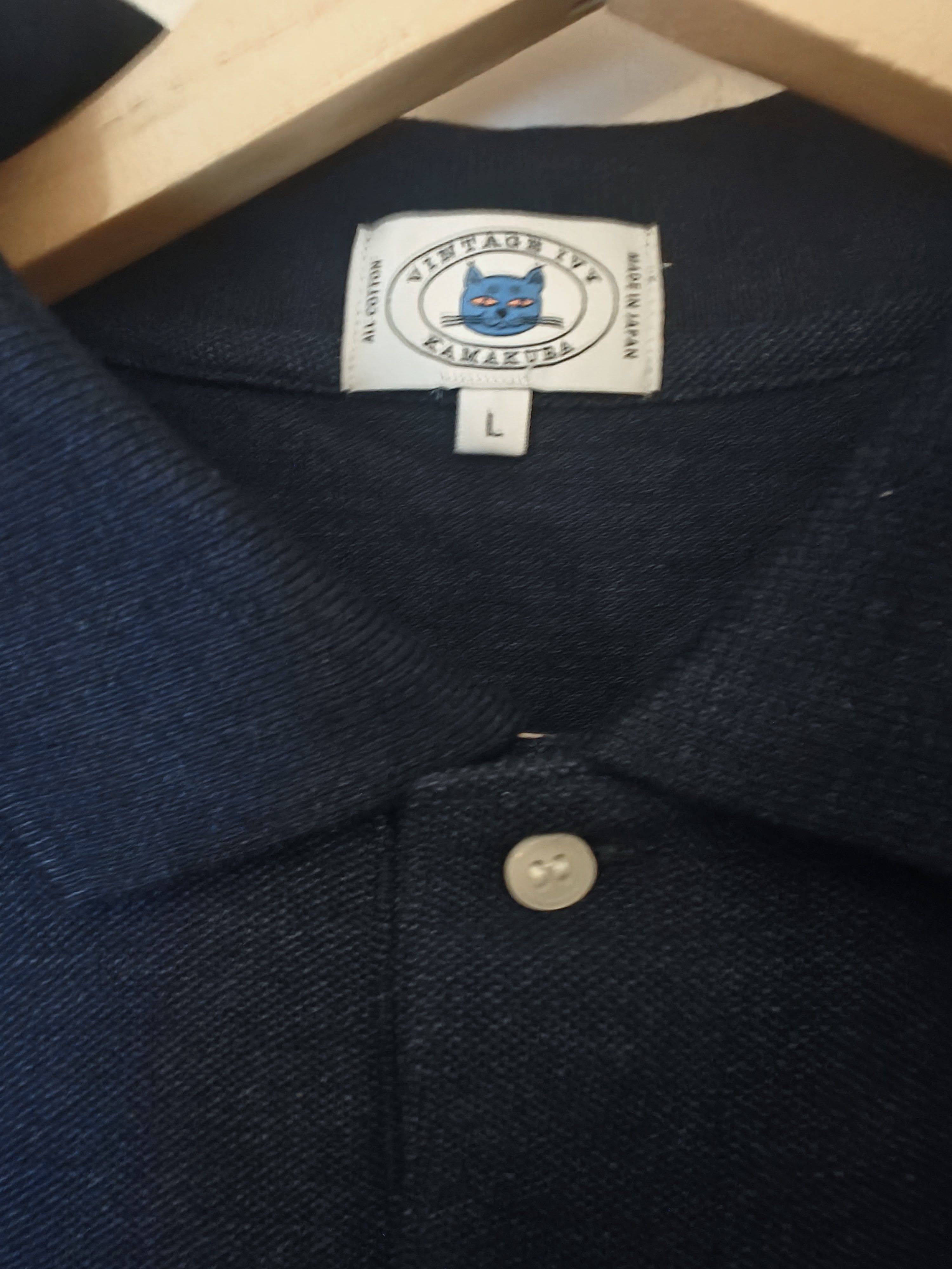 Indigo Dye Cat Polo in Blue, Men's — image 3 of 3