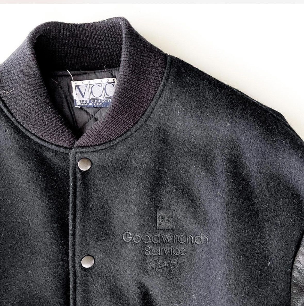 Vintage Vintage Goodwrench Racing Varsity Jacket - Black on Black Size US M / EU 48-50 / 2 - 4 Thumbnail