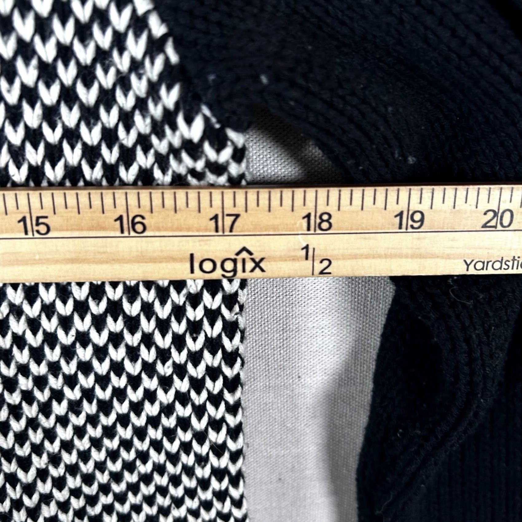 Ralph Lauren Lauren Ralph Sweater Womens L Black White Knit Pullover Cotton Blend Size L / US 10 / IT 46 - 5 Thumbnail
