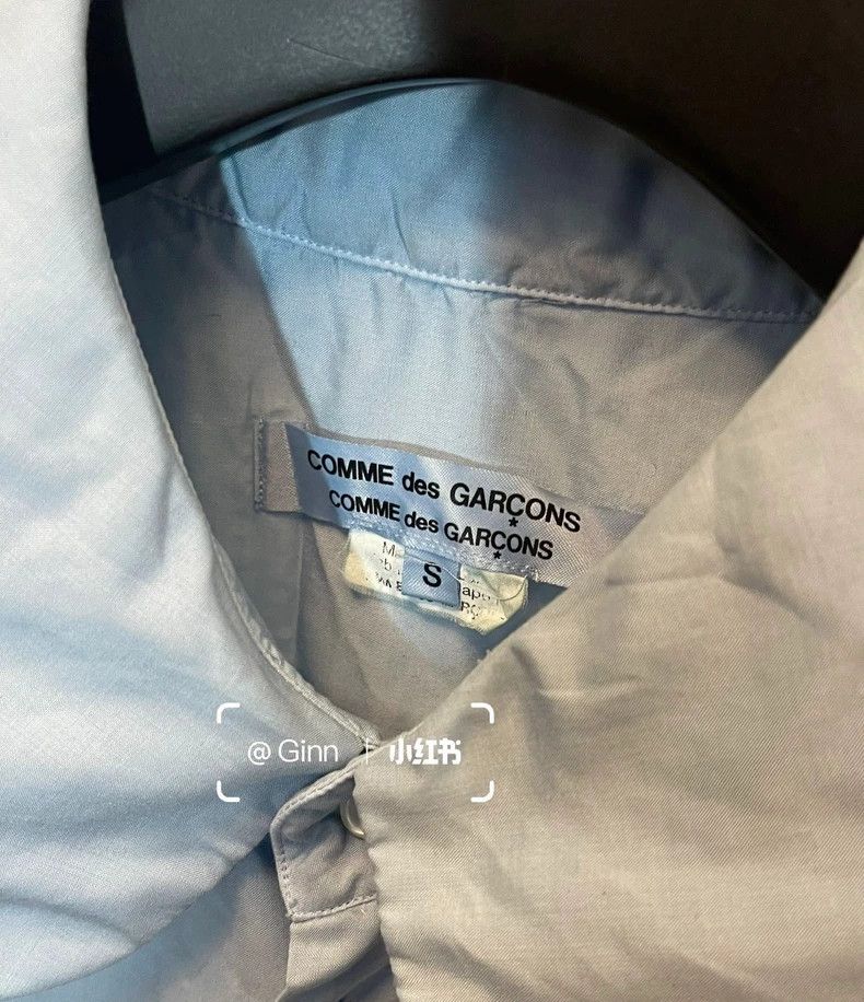 Comme des Garcons Comme Des Garcons Blue big round neck shirt Size S / US 4 / IT 40 - 4 Thumbnail
