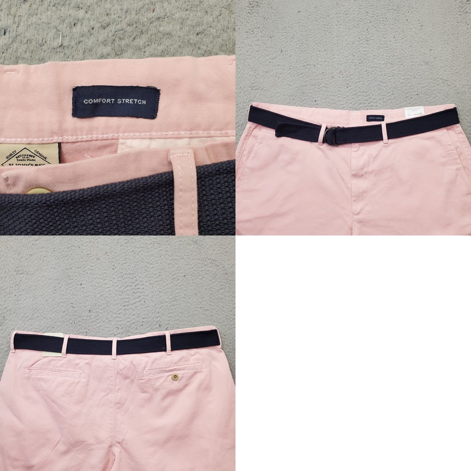 Vintage St. John's Bay Shorts Mens 42 Pink Comfort Stretch Belted Waist Classic Fit Shirt Size US 42 / EU 58 - 8 Thumbnail