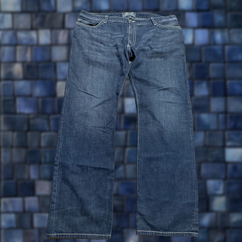 Vintage VINTAGE Robins Jean Jeans 42 5-Pocket Embellished Studded Long Flap Dark Wash Red Embellish Mens Size US 42 / EU 58 - 1 Thumbnail