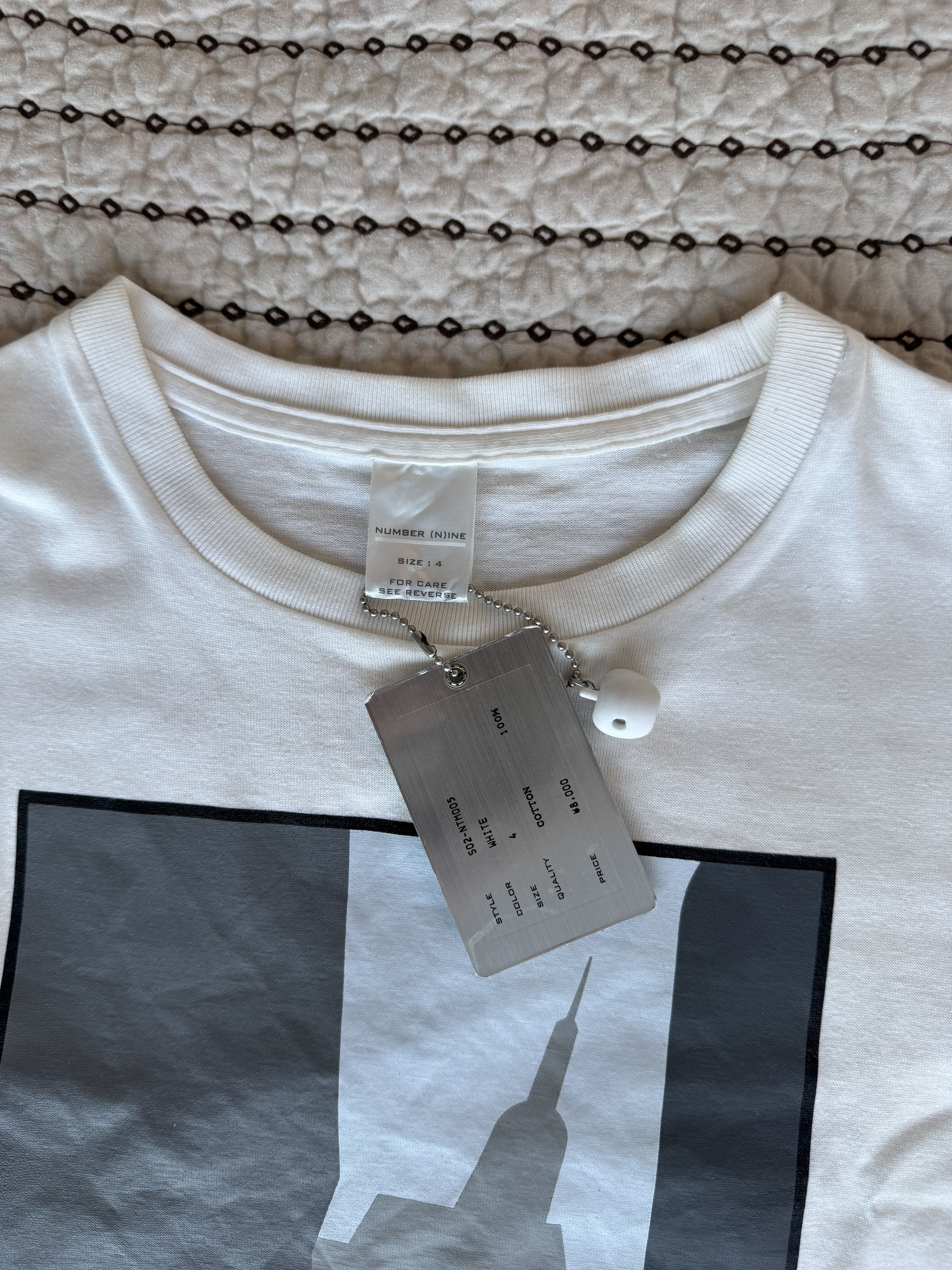 Number (N)ine NUMBER (N)INE 02SS MODERN AGE PERIOD NEW YORK T-SHIRT SZ 4 Size US XL / EU 56 / 4 - 4 Thumbnail