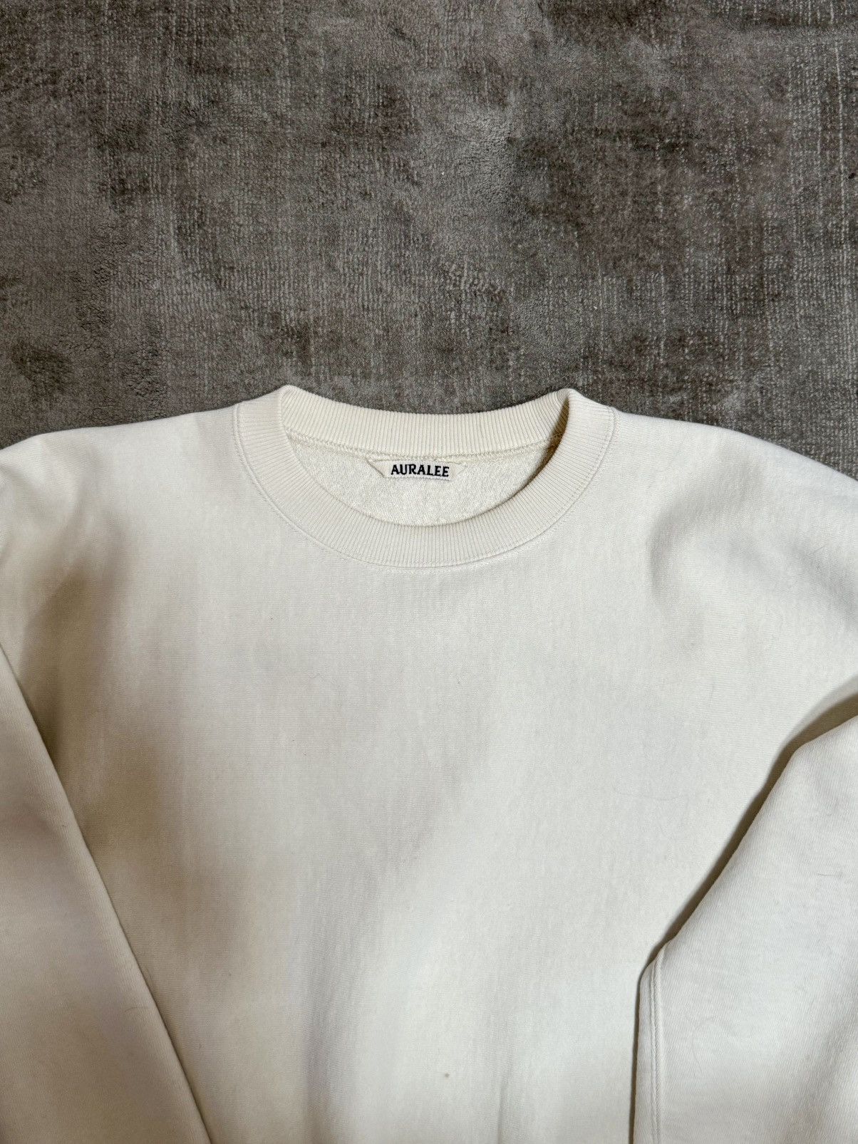 Auralee Auralee jersey sweatshirt in beige Size US S / EU 44-46 / 1 - 2 Thumbnail