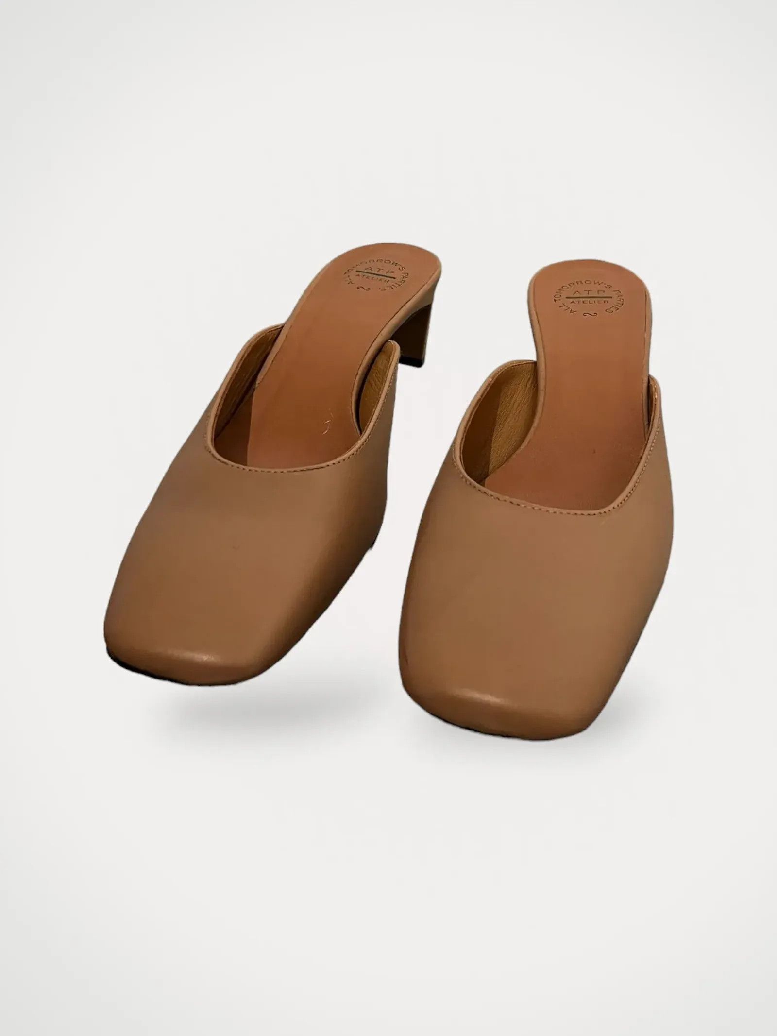 image of Atp Atelier Heel Shoes in Beige, Women's (Size 7)