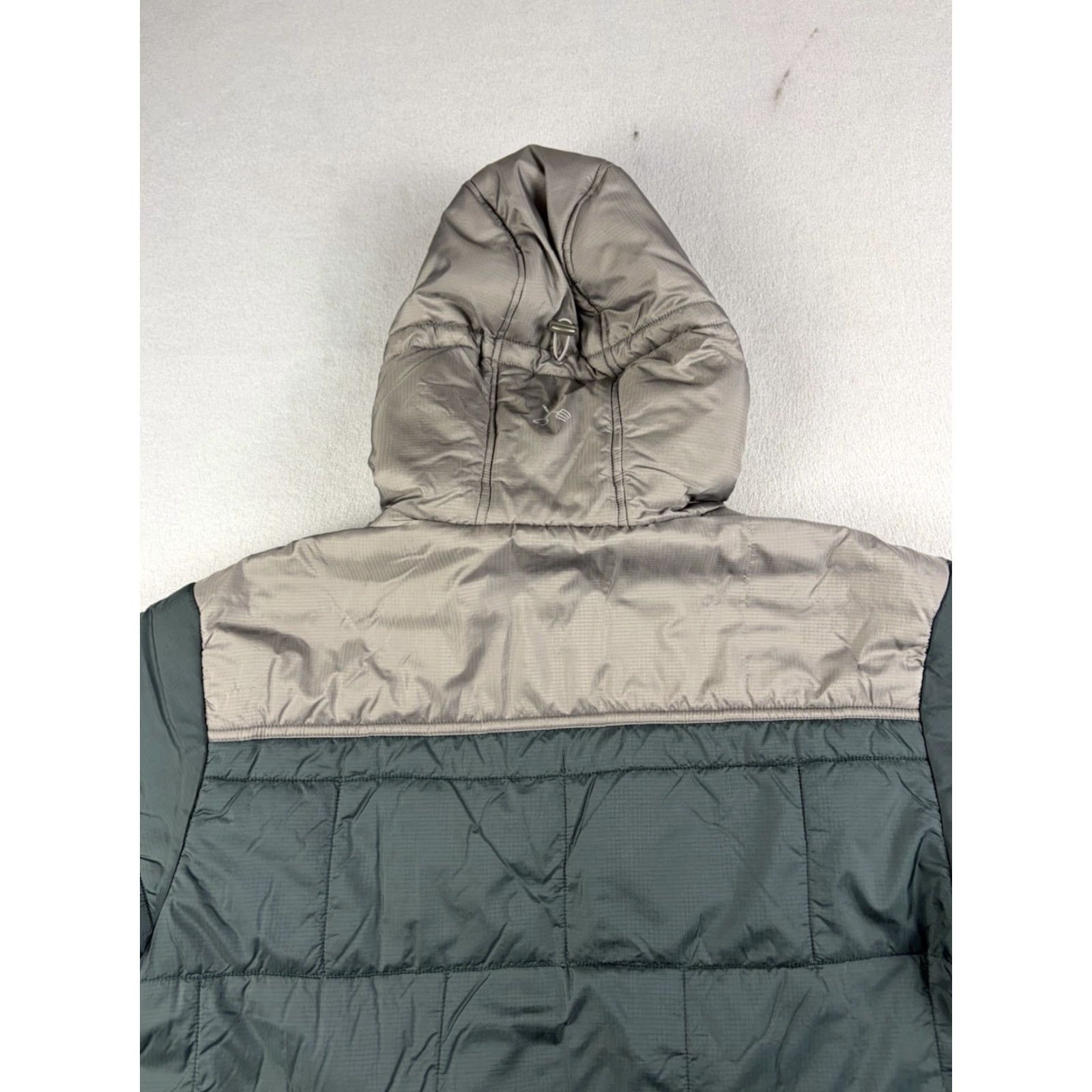 Camper Colaatree Jacket Mens Large Gray Hooded Puffer Zip Mid-Length Insulated Lightweight Hiking Outdoor Winter Reefers? Size US L / EU 52-54 / 3 - 7 Thumbnail