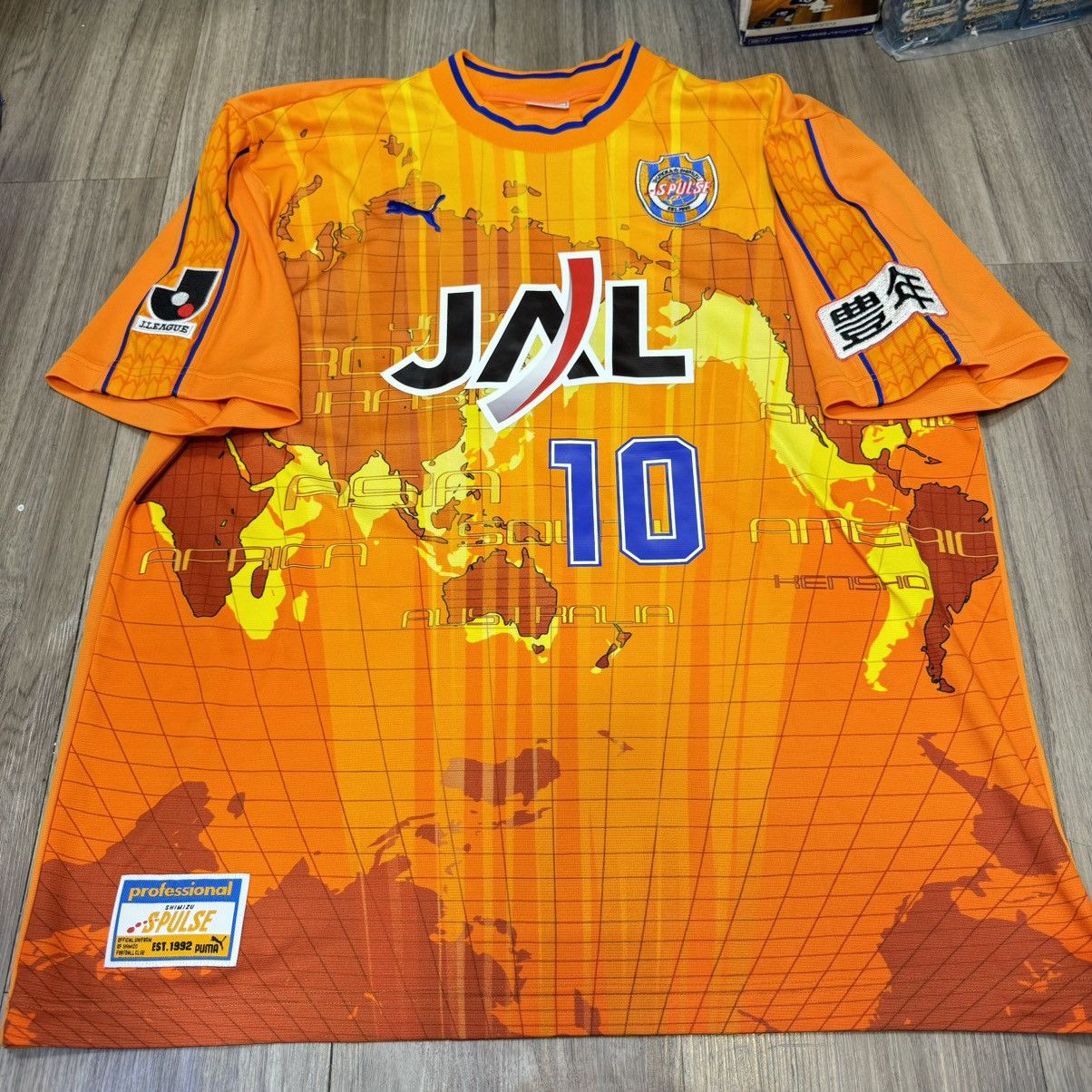 Other Shimizu S-pulse 2002 home shirt #10 Sawanobori Size US XL / EU 56 / 4 - 1 Thumbnail