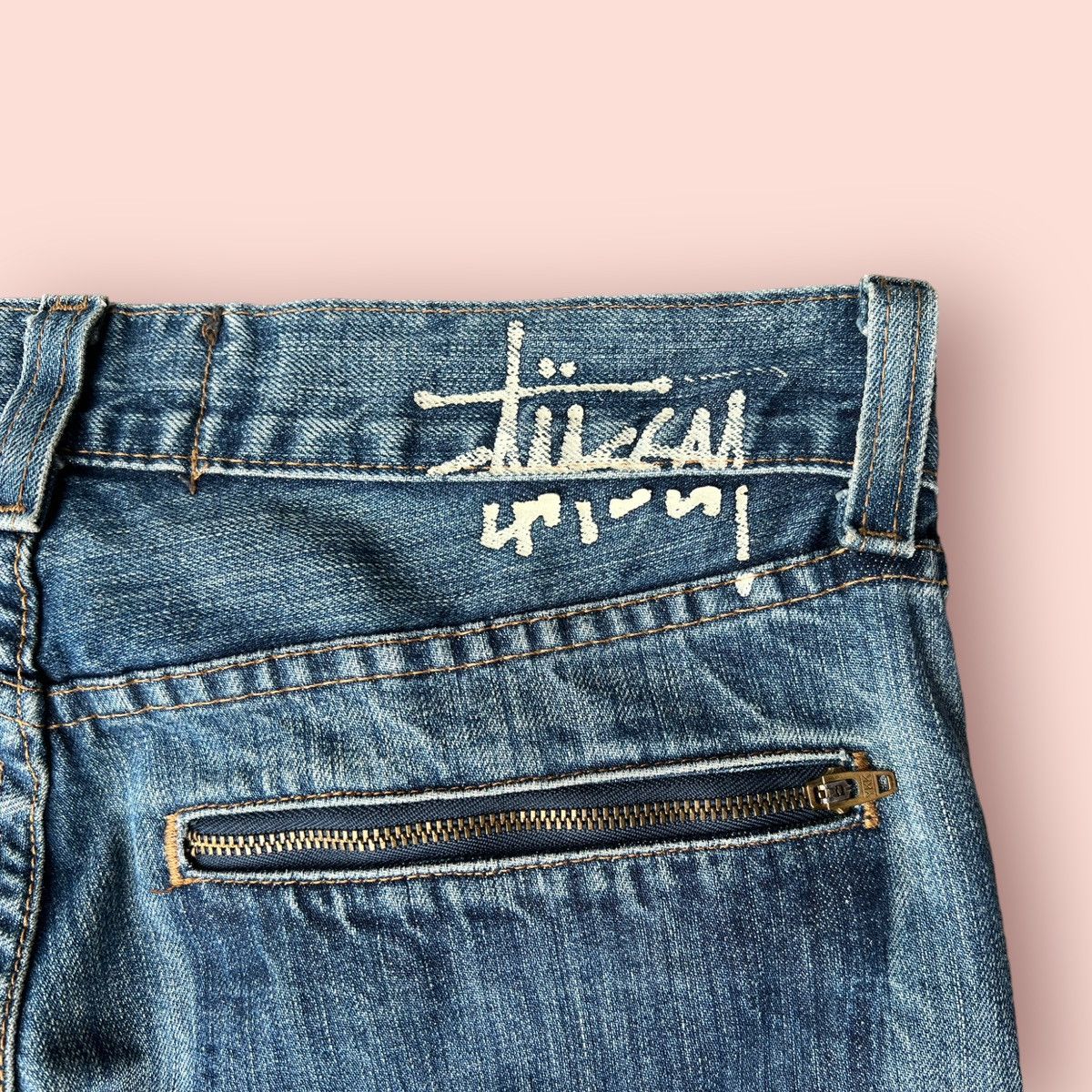 Stussy VINTAGE STUSSY JEANS STRAIGHT CUT WORKWEAR DENIM Size US 29 - 8 Thumbnail