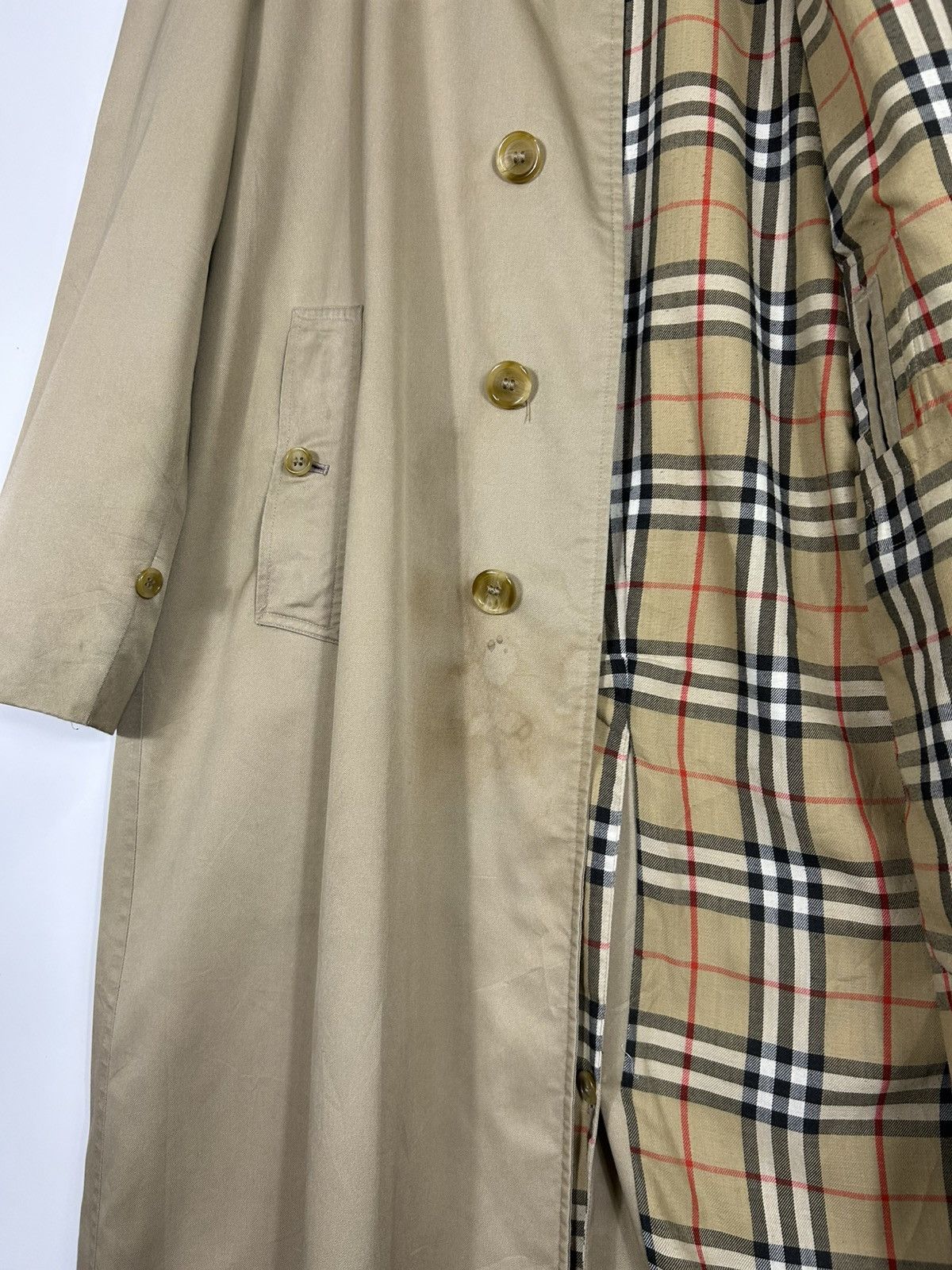Burberry ⚡️Vintage Burberrys London Button Long Coat Jacket Size US M / EU 48-50 / 2 - 10 Thumbnail