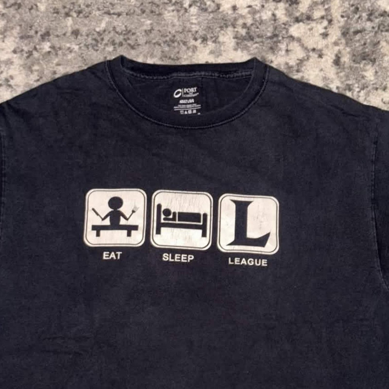 Vintage Y2K Eat. Sleep. League. Spoof Shirt Size US L / EU 52-54 / 3 - 2 Thumbnail