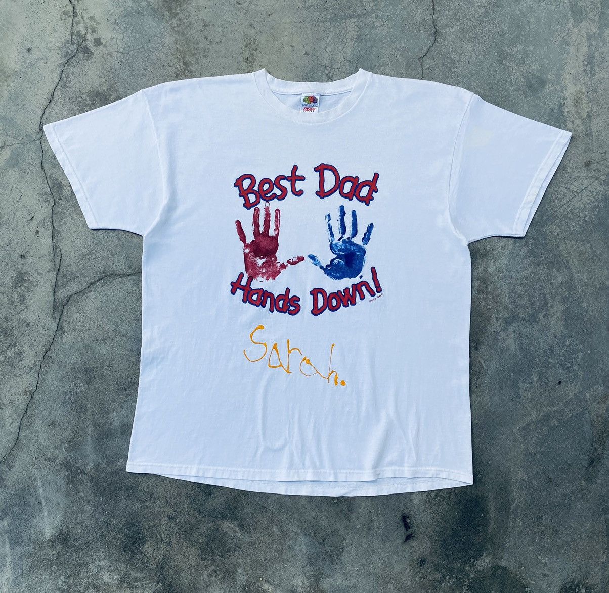 Vintage Vintage 90s Art Hand Down By Hand-Y Tees Size US XL / EU 56 / 4 - 1 Thumbnail