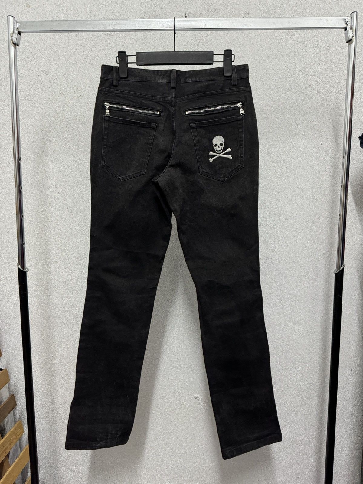 image of Avant Garde x Loveless Skull Jeans in Black, Men's (Size 29)