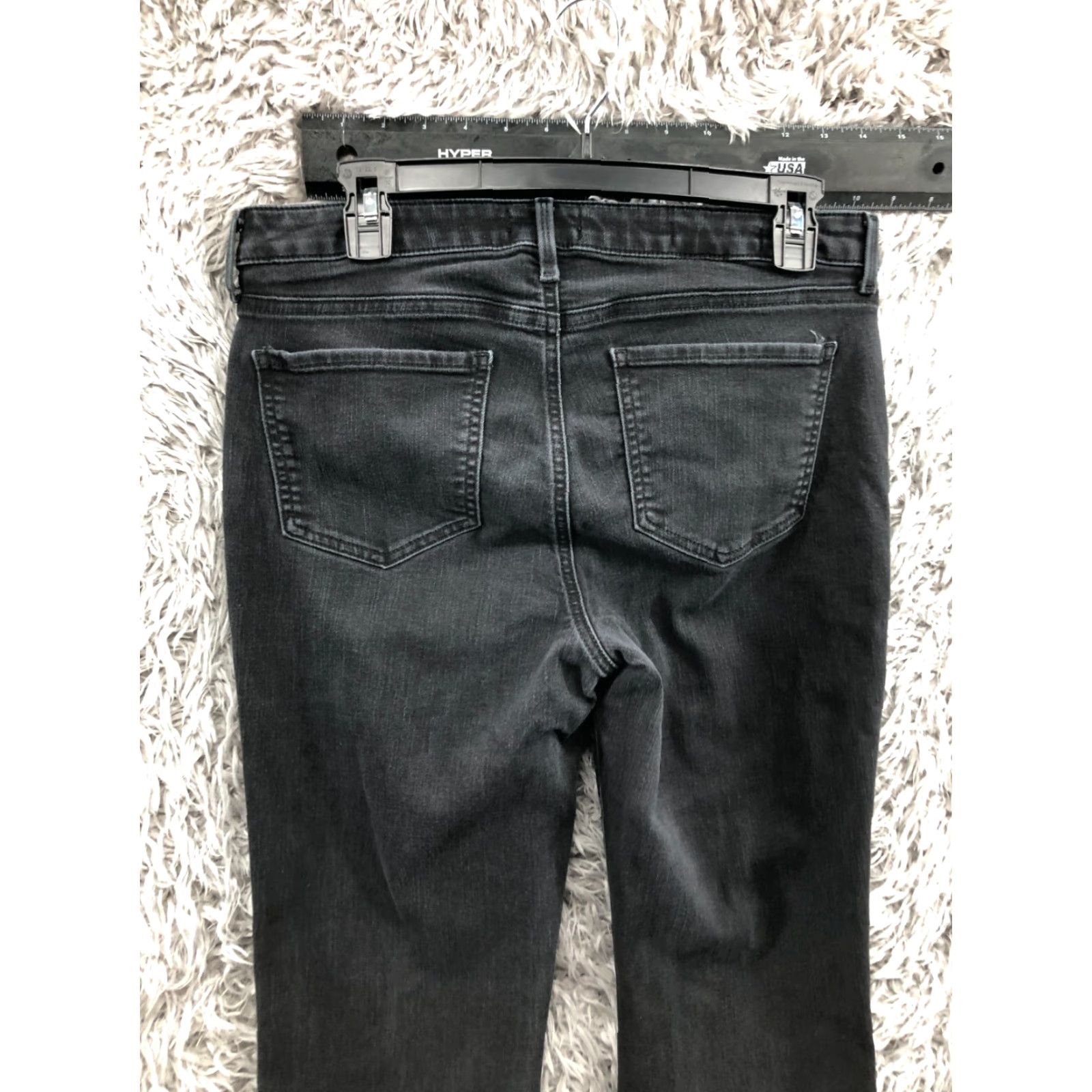 NYDJ NYDJ Jeans Regular Bootcut 30 in Inseam Black Dark Wash 8 Womens Size 30" / US 8 / IT 44 - 6 Thumbnail