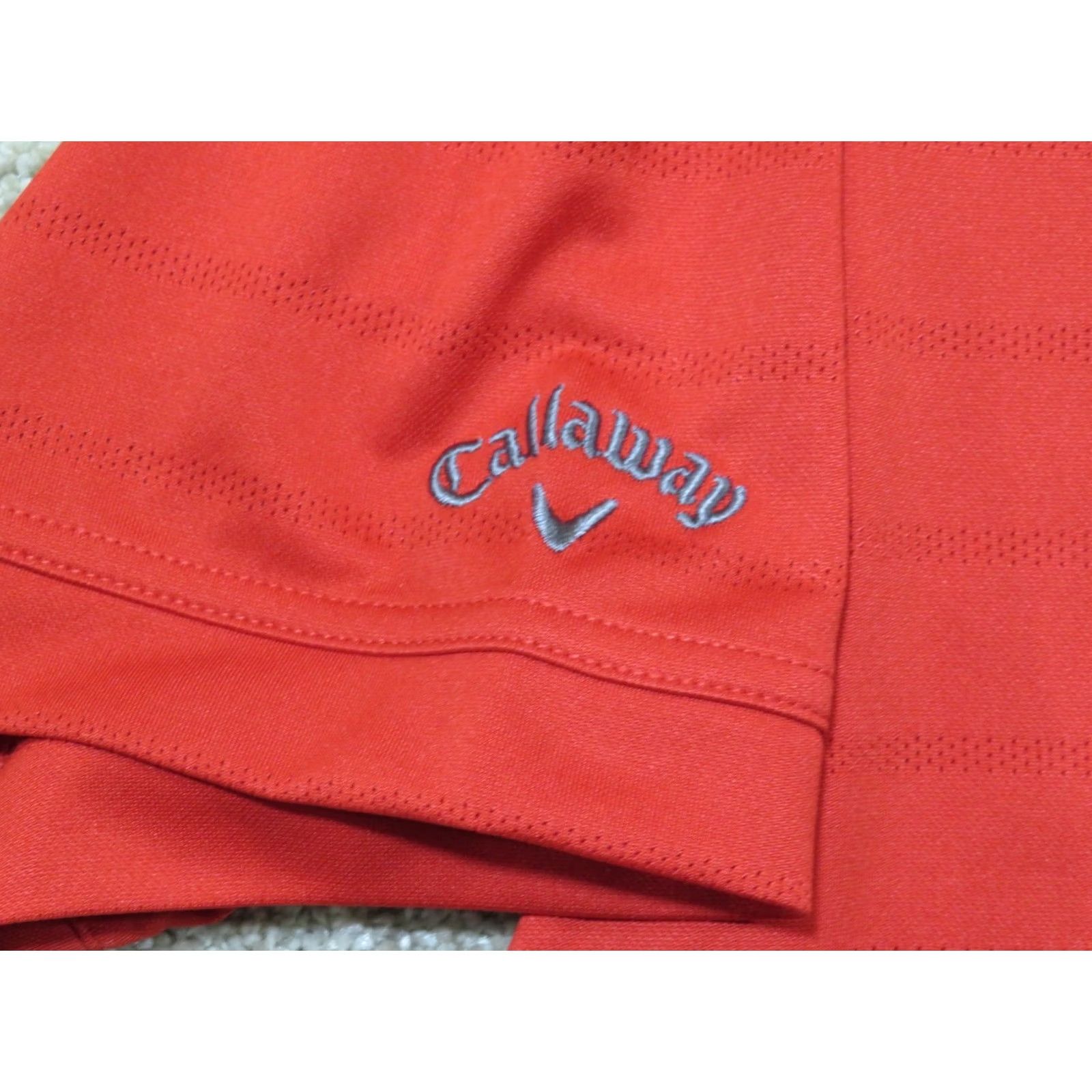 Callaway Callaway Polo Shirt Men 2XL Striped Red Breathable Short Sleeve Logo HyVee Golf Shirt Size US XXL / EU 58 / 5 - 4 Thumbnail