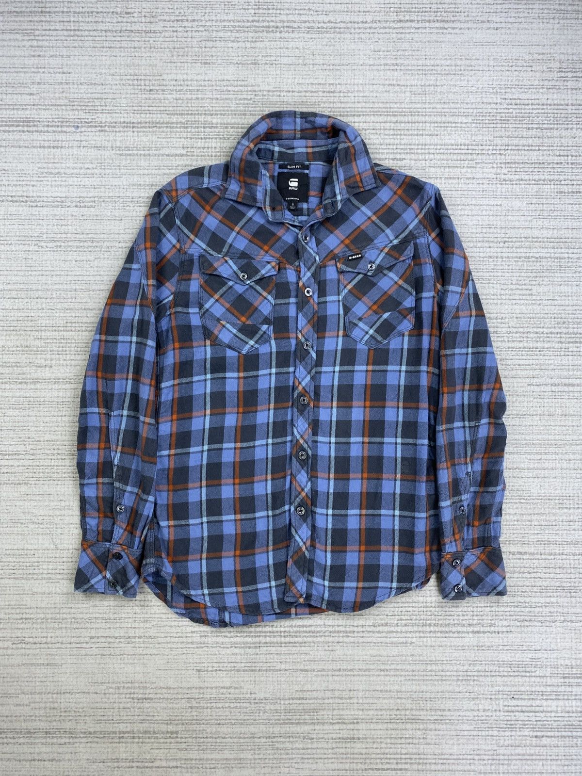 G-Star × Japanese Brand × Vintage Vintage G-Star Raw Japanese Brand Checkered Button Up Shirt Size US M / EU 48-50 / 2 - 1 Thumbnail