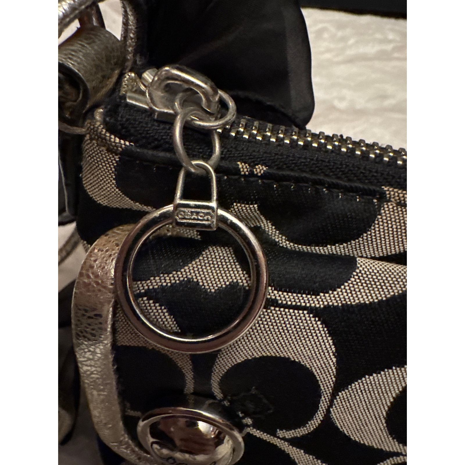 Coach Coach Poppy Crossbody Black / Gray Silver Metallic Size ONE SIZE - 6 Thumbnail