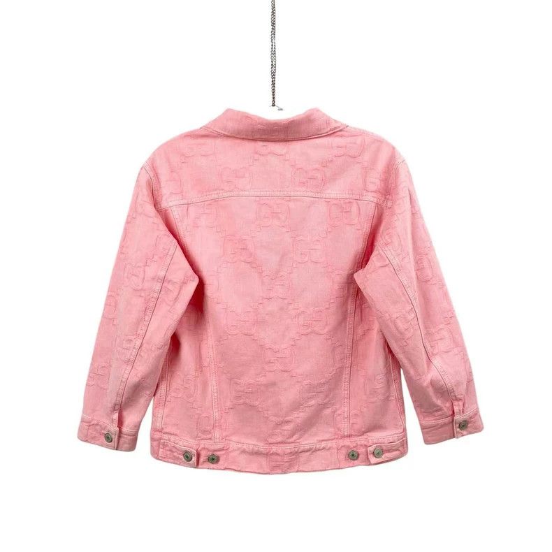 Gucci GucciFull-printed logo denim jacket 2503-Nextarrow Size XXS / US 00 / IT 34 - 2 Thumbnail