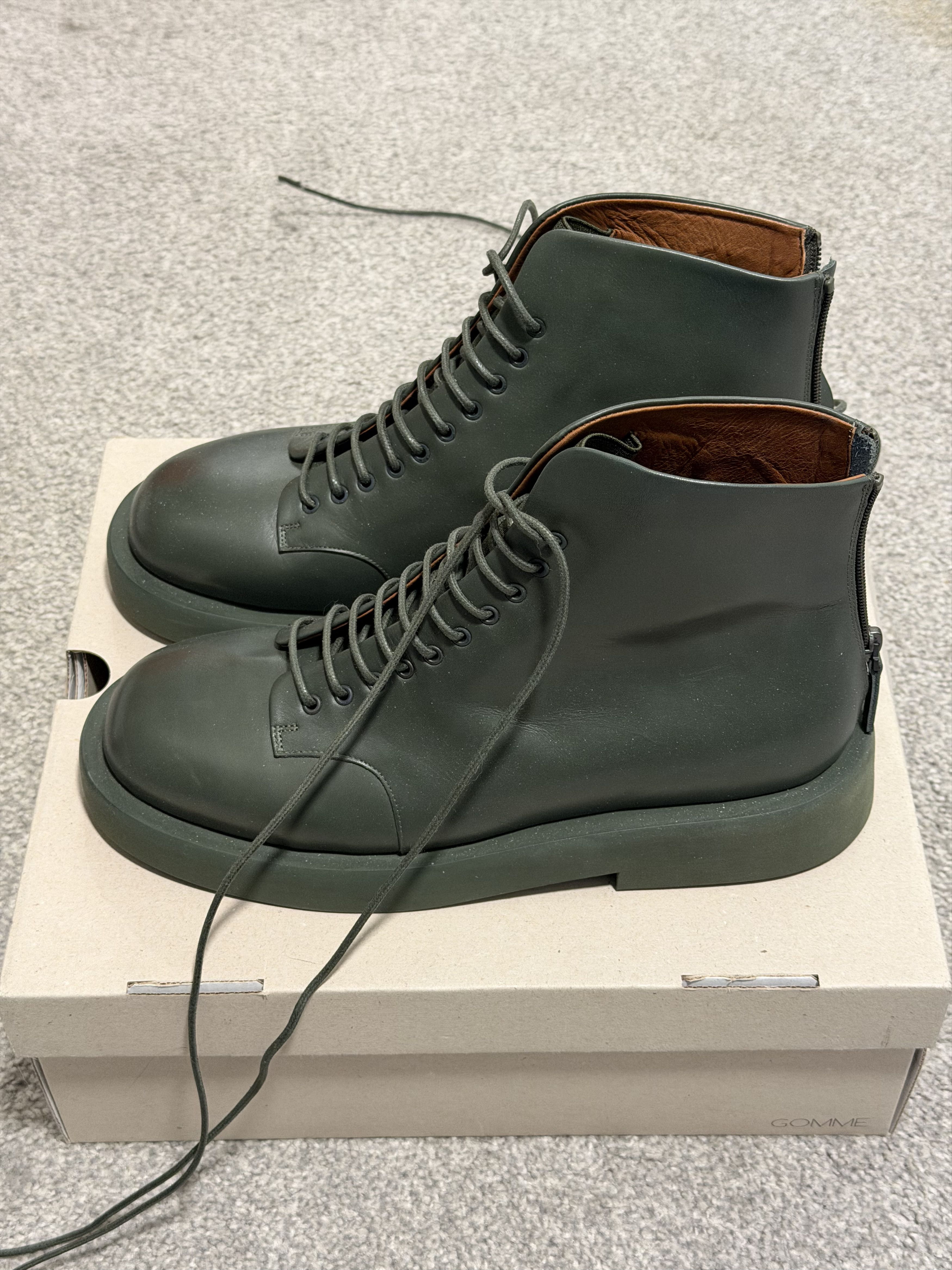 Marsell Marsèll Gomme Combat Boots — Green — EU42 / US9 NIB Size US 9 / EU 42 - 1 Thumbnail