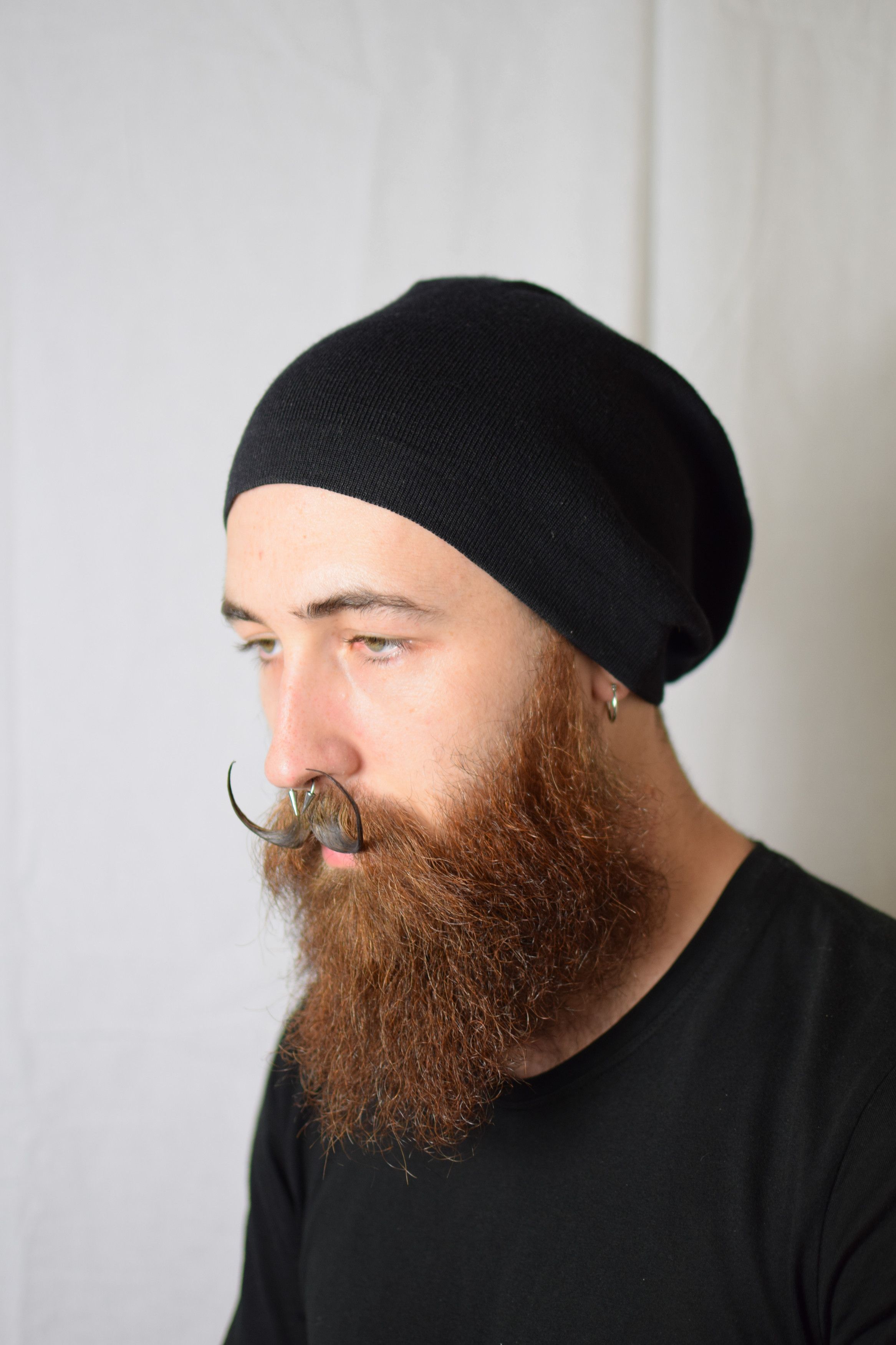 image of Yohji Yamamoto YYPH Knit Cap in Black, Men's