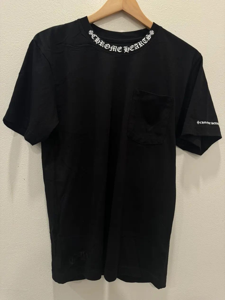 Chrome Hearts o1tko10526 Logo T-Shirt in Black Size S / US 4 / IT 40 - 1 Thumbnail