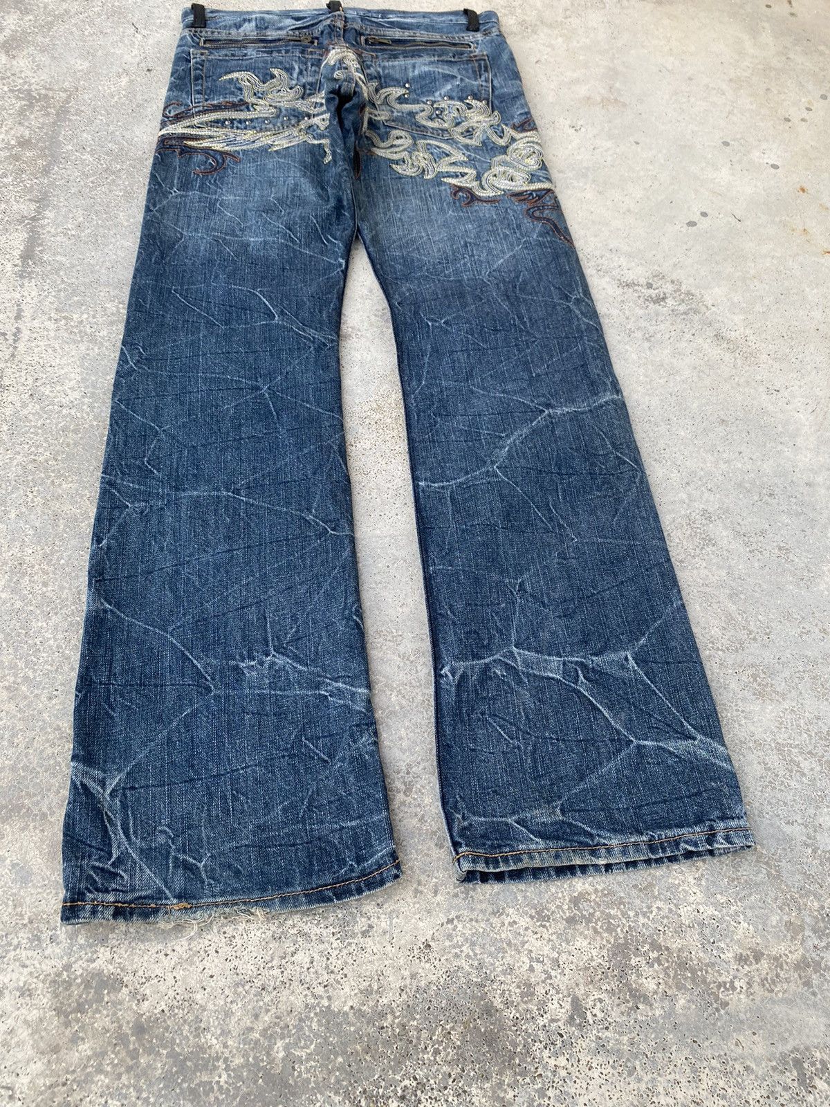 If Six Was Nine 2000s Cyber Punk y2k Jeans Japanese Brand Size US 32 / EU 48 - 4 Thumbnail
