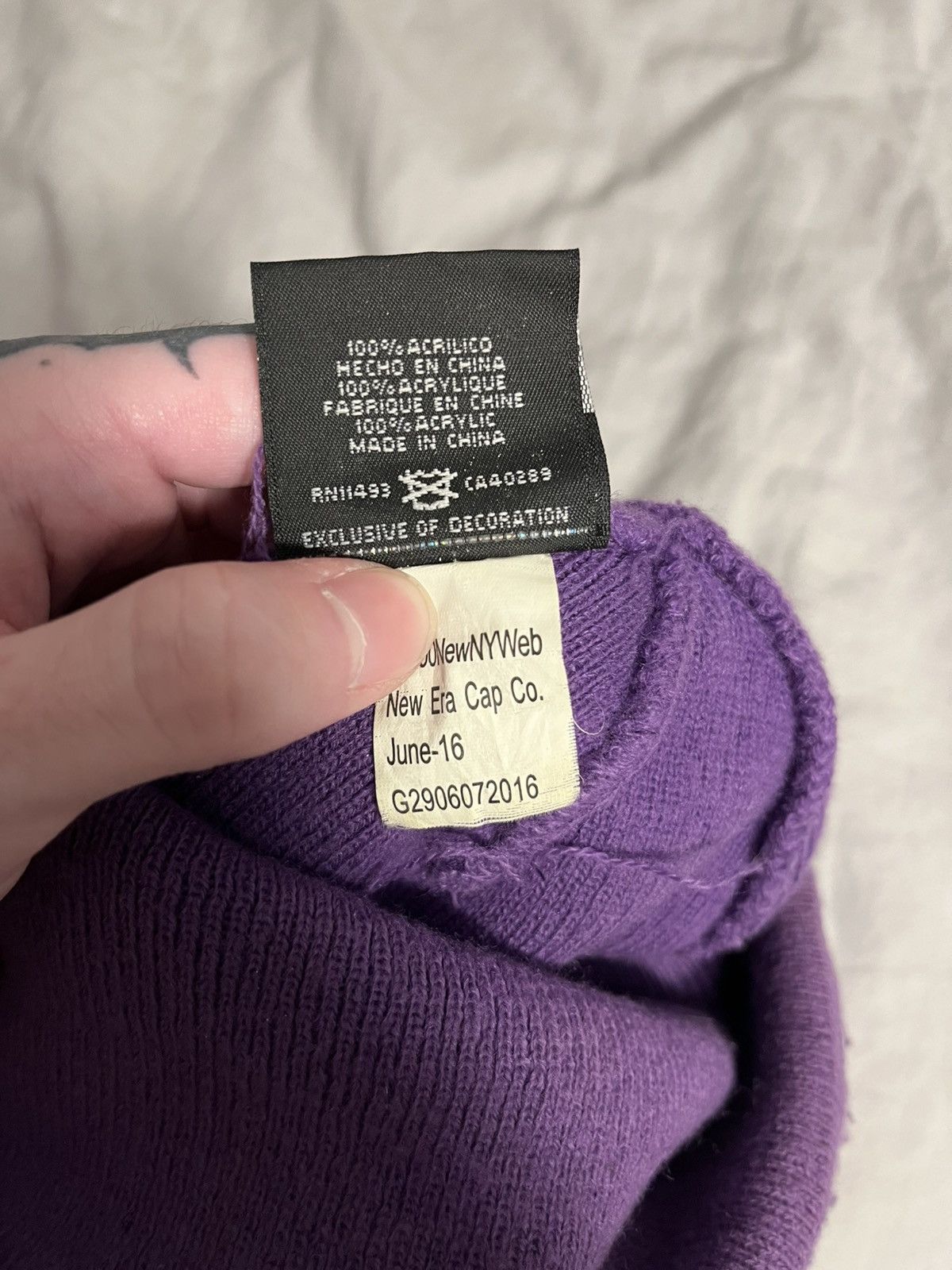 Supreme Supreme purple box logo beanie Size ONE SIZE - 6 Thumbnail
