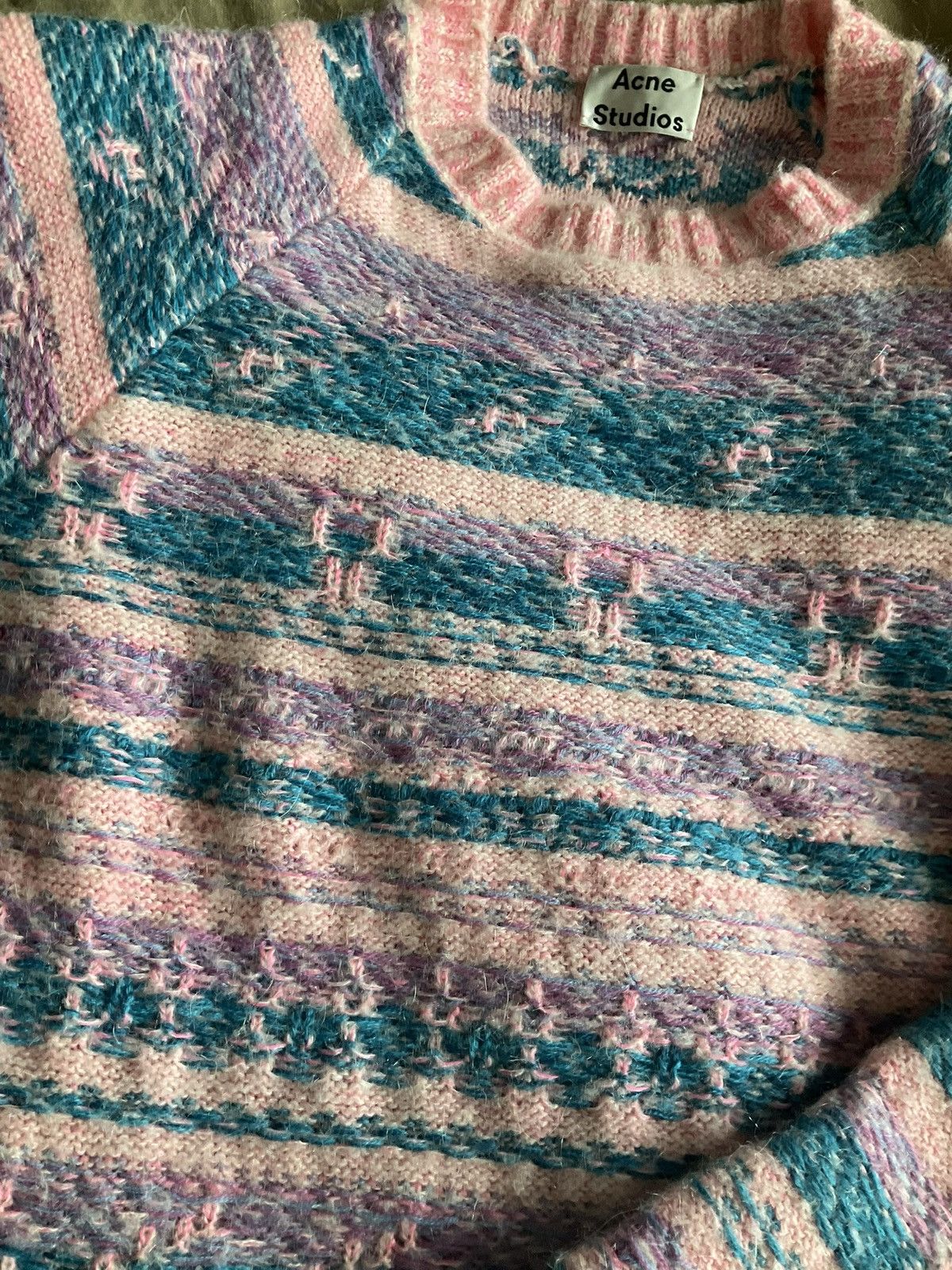 Acne Studios Acne Karlos Fair Isle Jacquard Sweater Size US M / EU 48-50 / 2 - 4 Thumbnail
