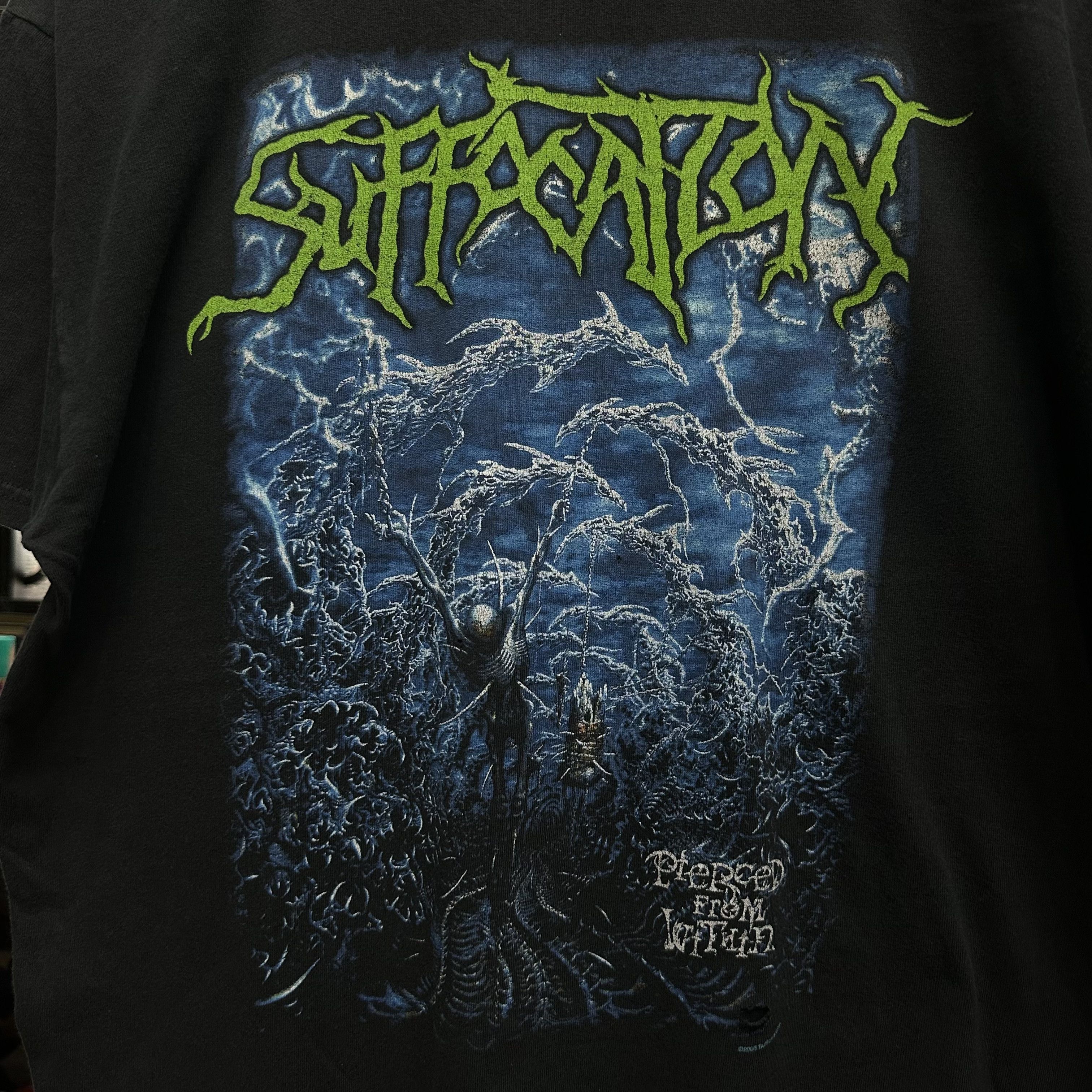 Band Tees SUFFOCATION Pierced From Within Vintage 2000s Size US XL / EU 56 / 4 - 2 Thumbnail