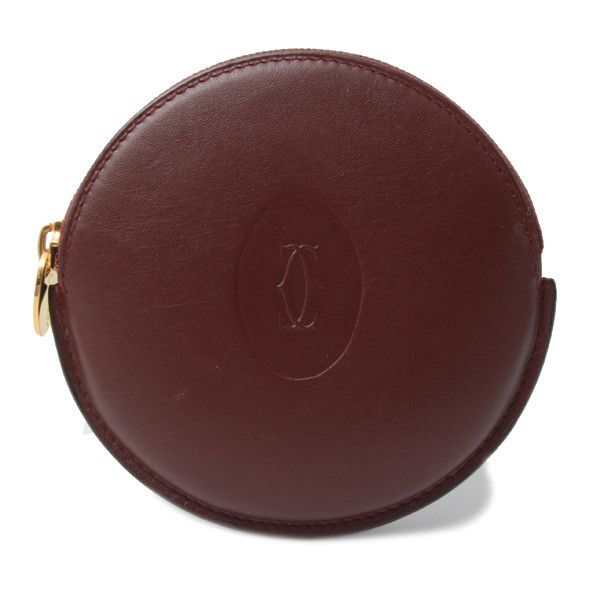 Cartier Cartier Leather Must Line Coin Case Leather Coin Case 75386 in Great Condition