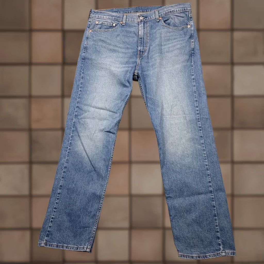 Levi's Levi's 505 Jeans Mens 38x32 Light Wash Straight Denim Classic Fit W38 L32 Blue Vintage: No Size US 32 / EU 48 - 1 Thumbnail