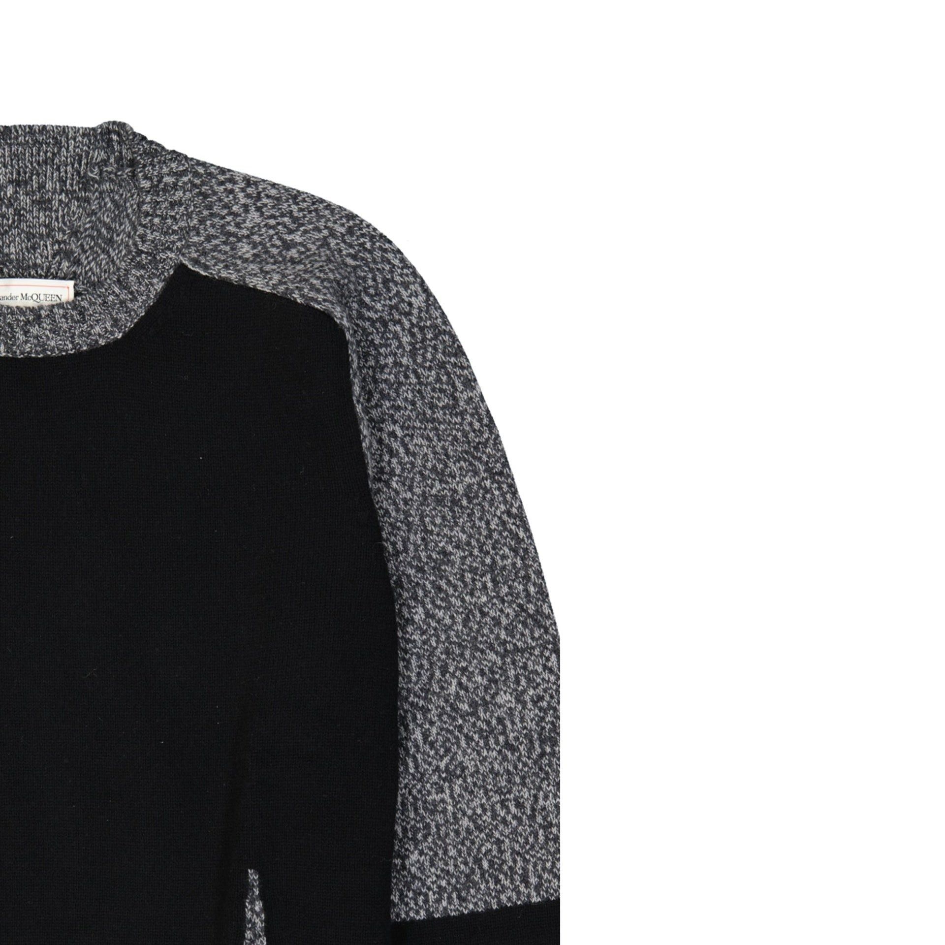 Alexander McQueen o1y1024 Sweater in Black & Grey Size US L / EU 52-54 / 3 - 3 Thumbnail