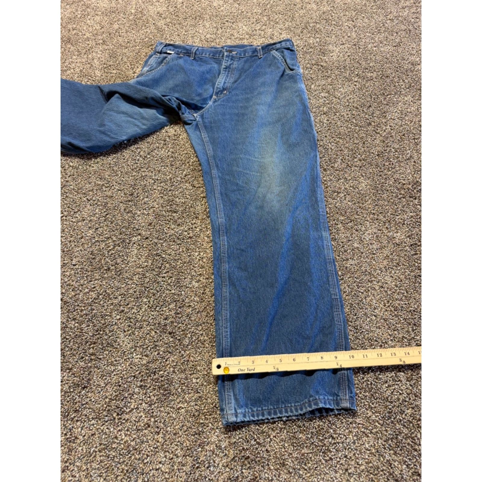 Carhartt Carhartt Jeans Men 36X30 Denim Blue FR Flame-Resistant Bootcut 5-Pocket Denim Inseam 30 FRB13 Size US 36 / EU 52 - 4 Thumbnail