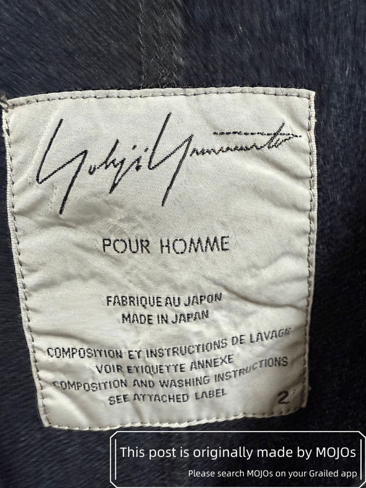 Yohji Yamamoto Sz 2 Yohji Yamamoto Pour Homme Knitwear Cardigan Pockets Size US M / EU 48-50 / 2 - 4 Thumbnail