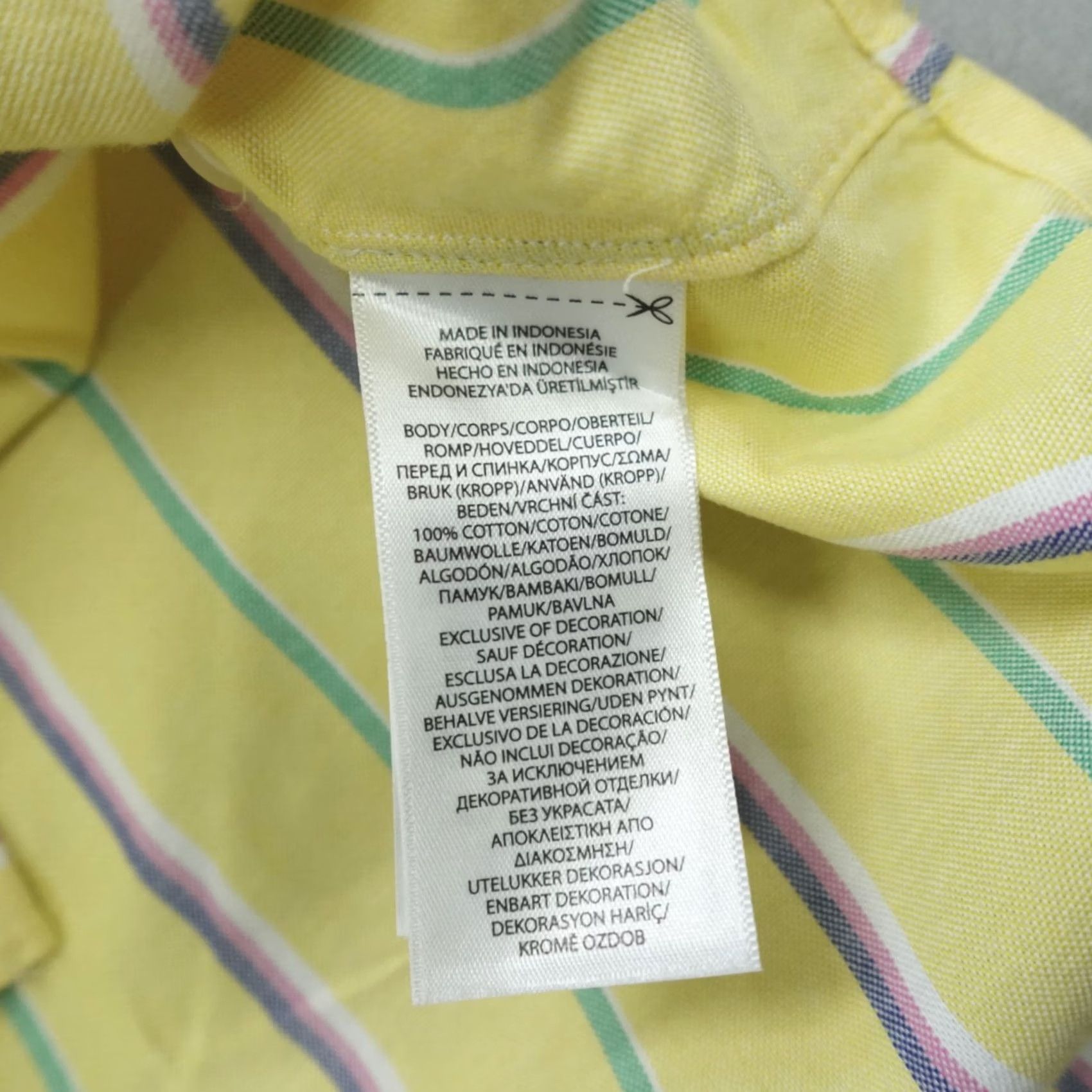 Polo Ralph Lauren Polo Ralph Lauren Button Down Shirt Mens L Oxford Classic Fit Yellow Striped Size US L / EU 52-54 / 3 - 5 Thumbnail