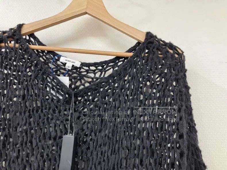 Helmut Lang Helmut Lang Mesh Knit Asymmetric Tight Knit Sweater Size S / US 4 / IT 40 - 3 Thumbnail