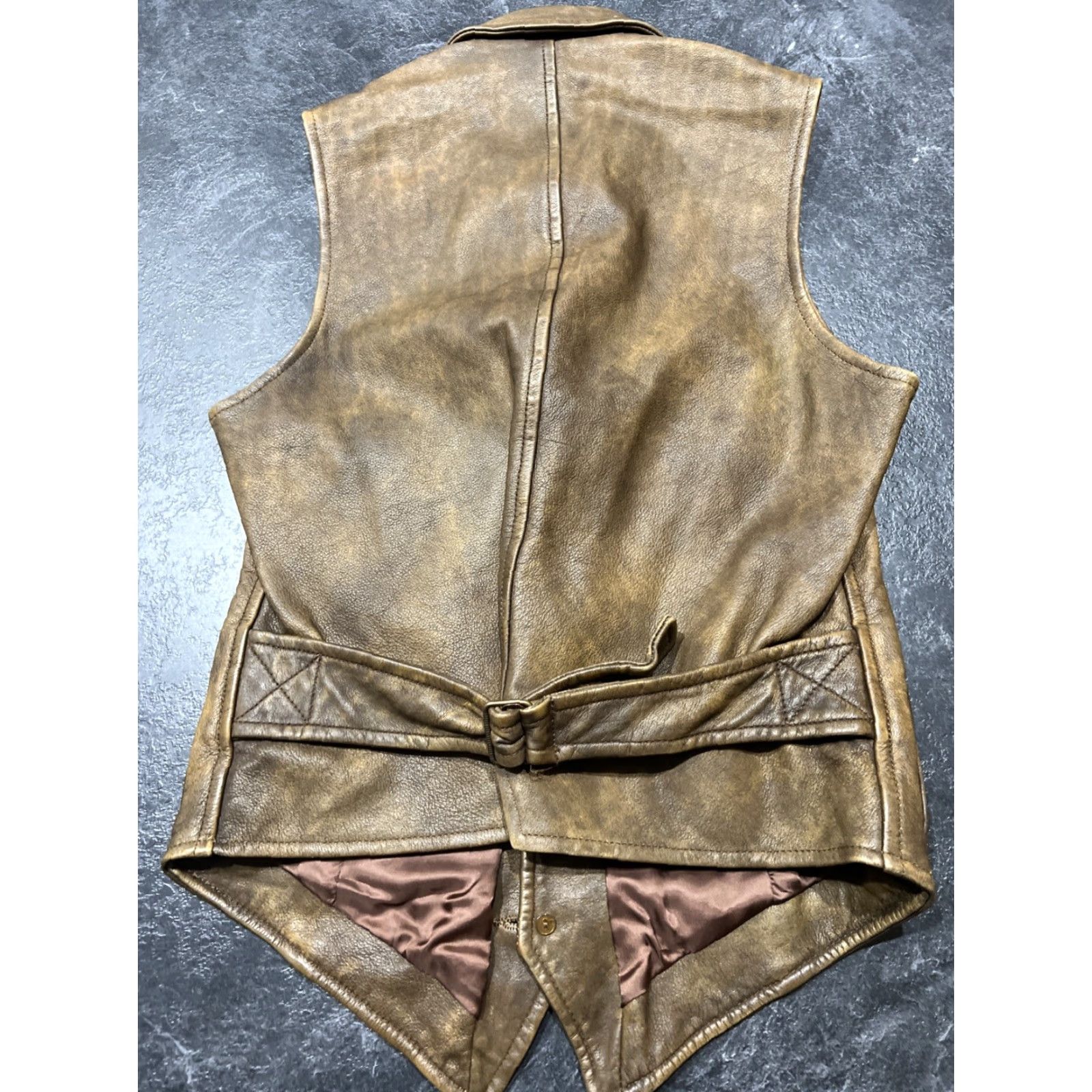 Ralph Lauren RALPH LAUREN Vintage Riding Hunting Vest Genuine Leather Women Size 2 Brown Size XS / US 0-2 / IT 36-38 - 7 Thumbnail